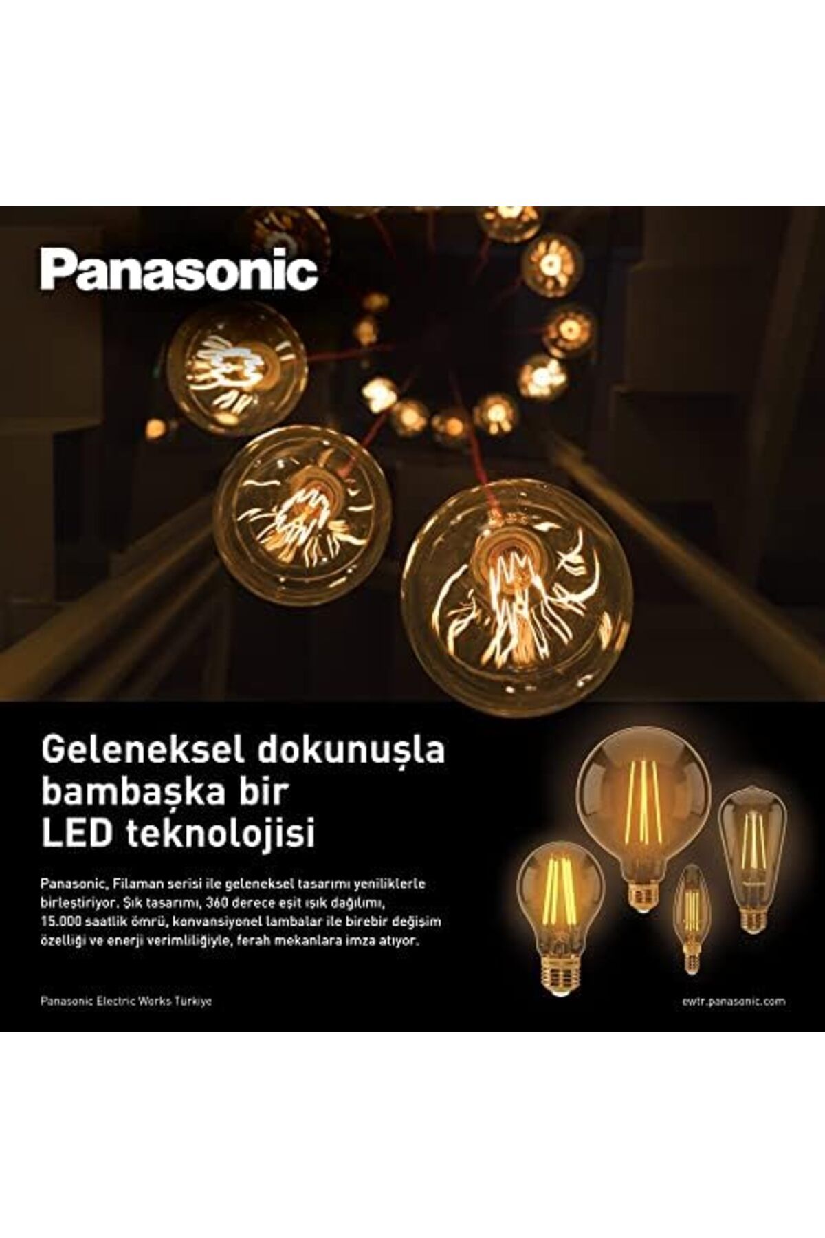 STOREMAX EMLshop 630 Lümen (2000K), 7W, Sarı Işık Lamba, Sıcak Led Filament E27 Yeni VDesing 986362