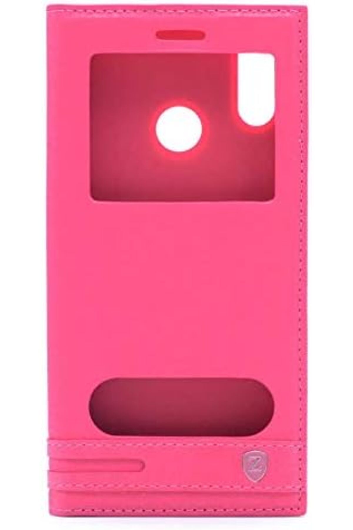 STOREMAX lbstorex P20 Lite Uyumlu Pencereli Kapaklı Kılıf (Pembe) Newdsng 1116818