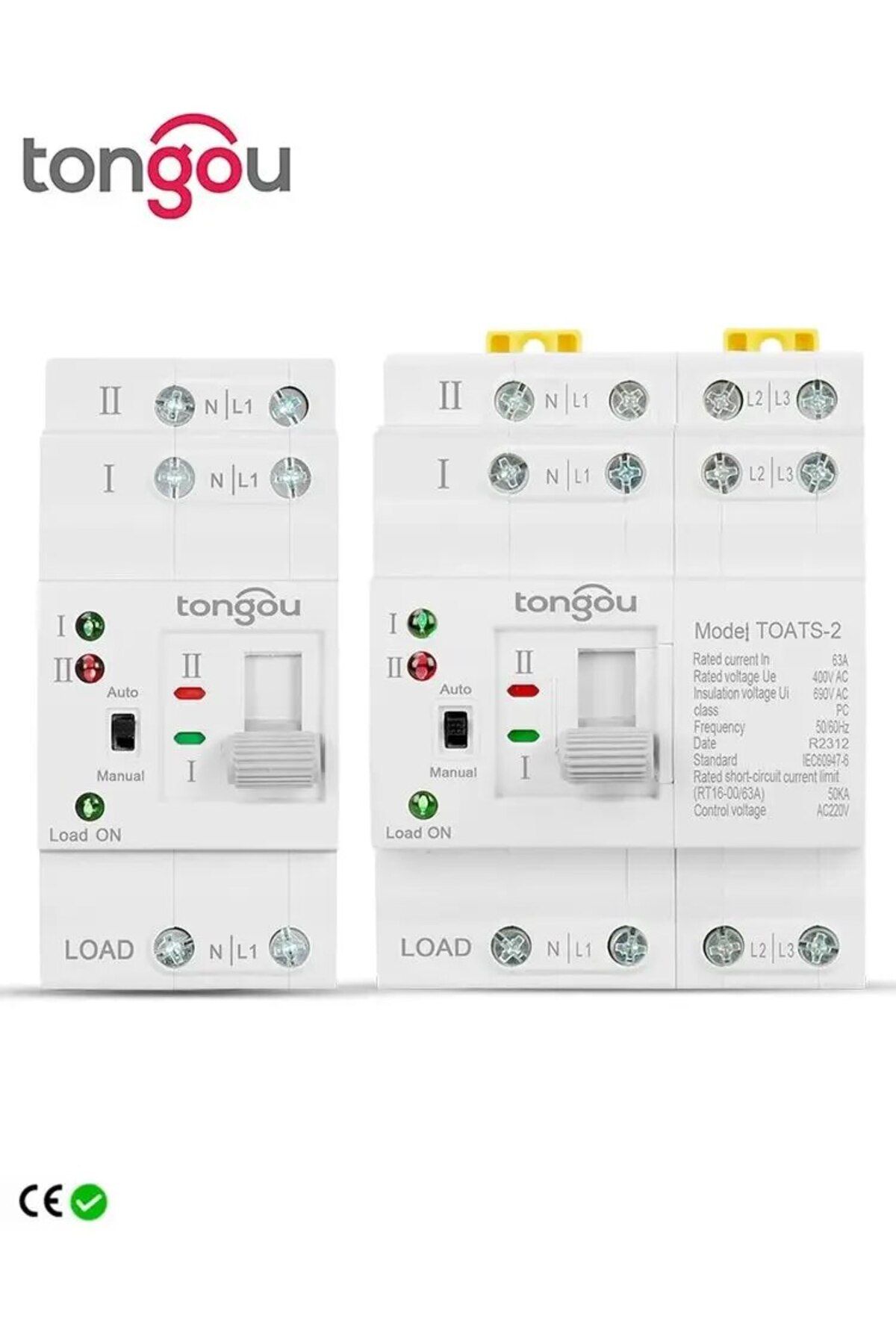 Choice-2p 63a 110v Tongou Din Rail 2p 4p Ats Dual Power Automatic Transfer Switch Electrical Selector Switc 8