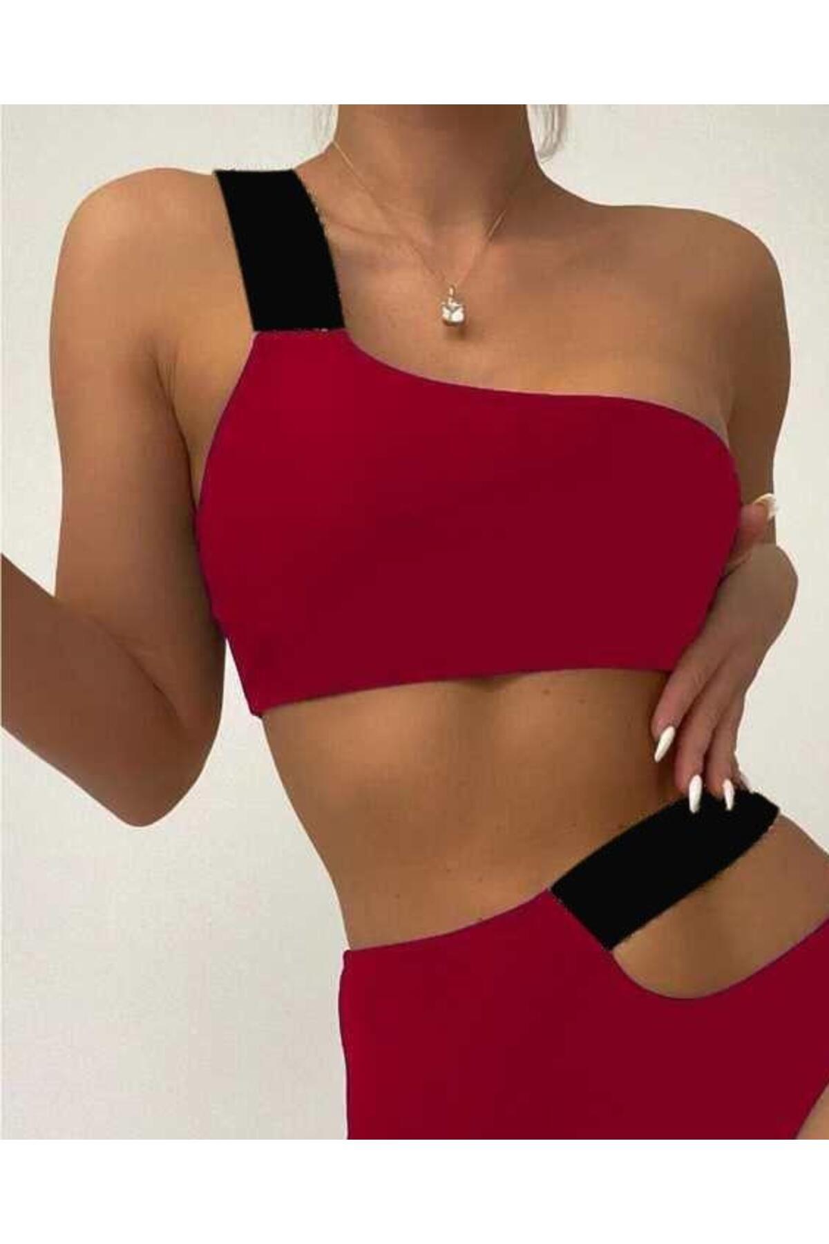 Elastic Cut Out Bikini Set DB200713BT
