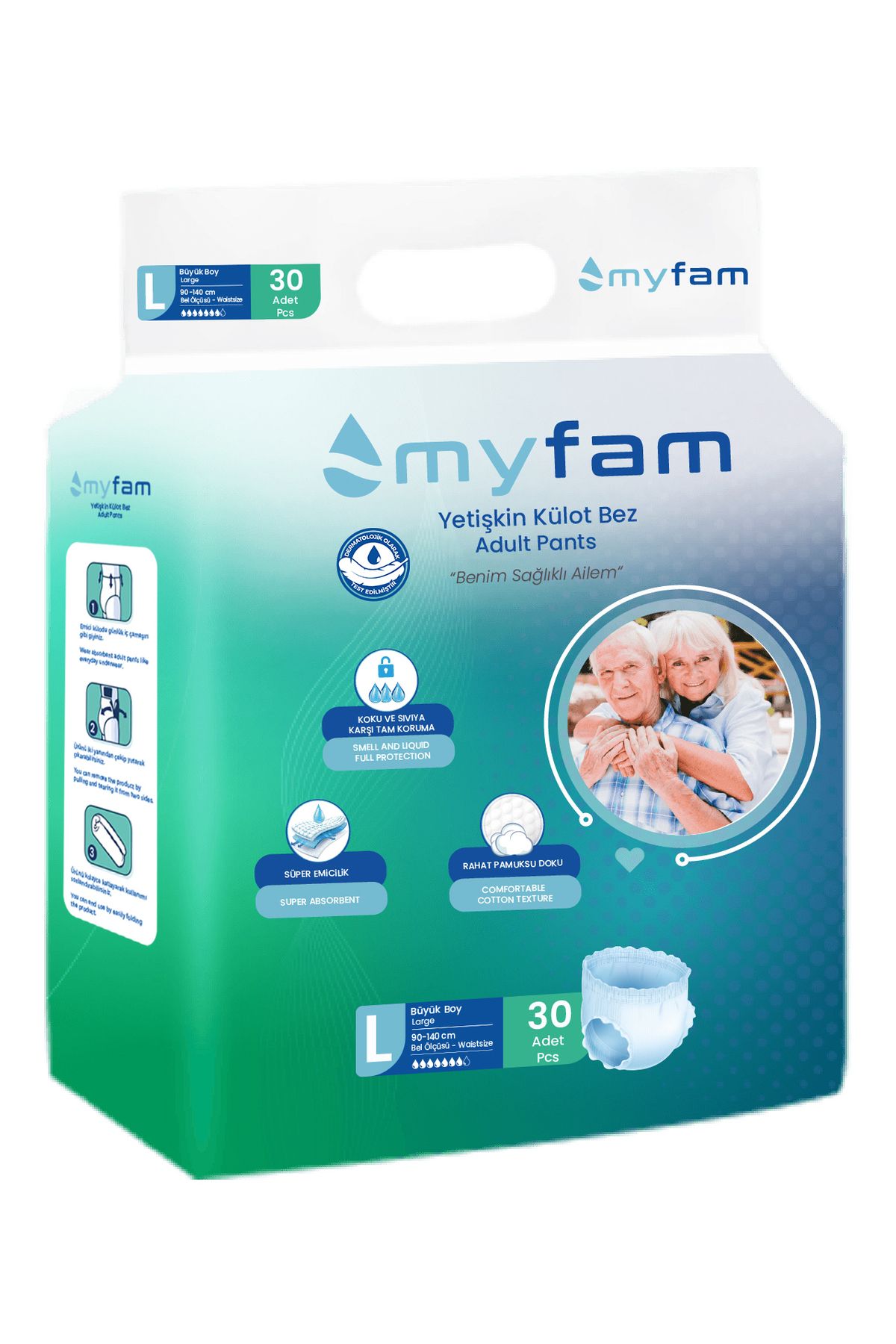 Myfam Yetişkin Külot Bez Büyük Boy Large 30 Adet