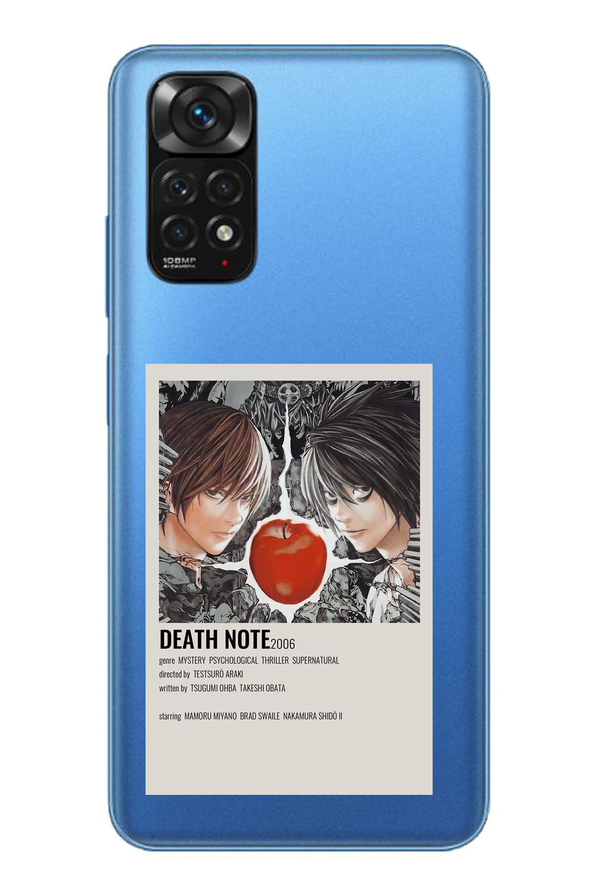 TechTree Redmi Note 11 / 11S Uyumlu Death Note Poster Tasarımlı Şeffaf Silikon Kılıf