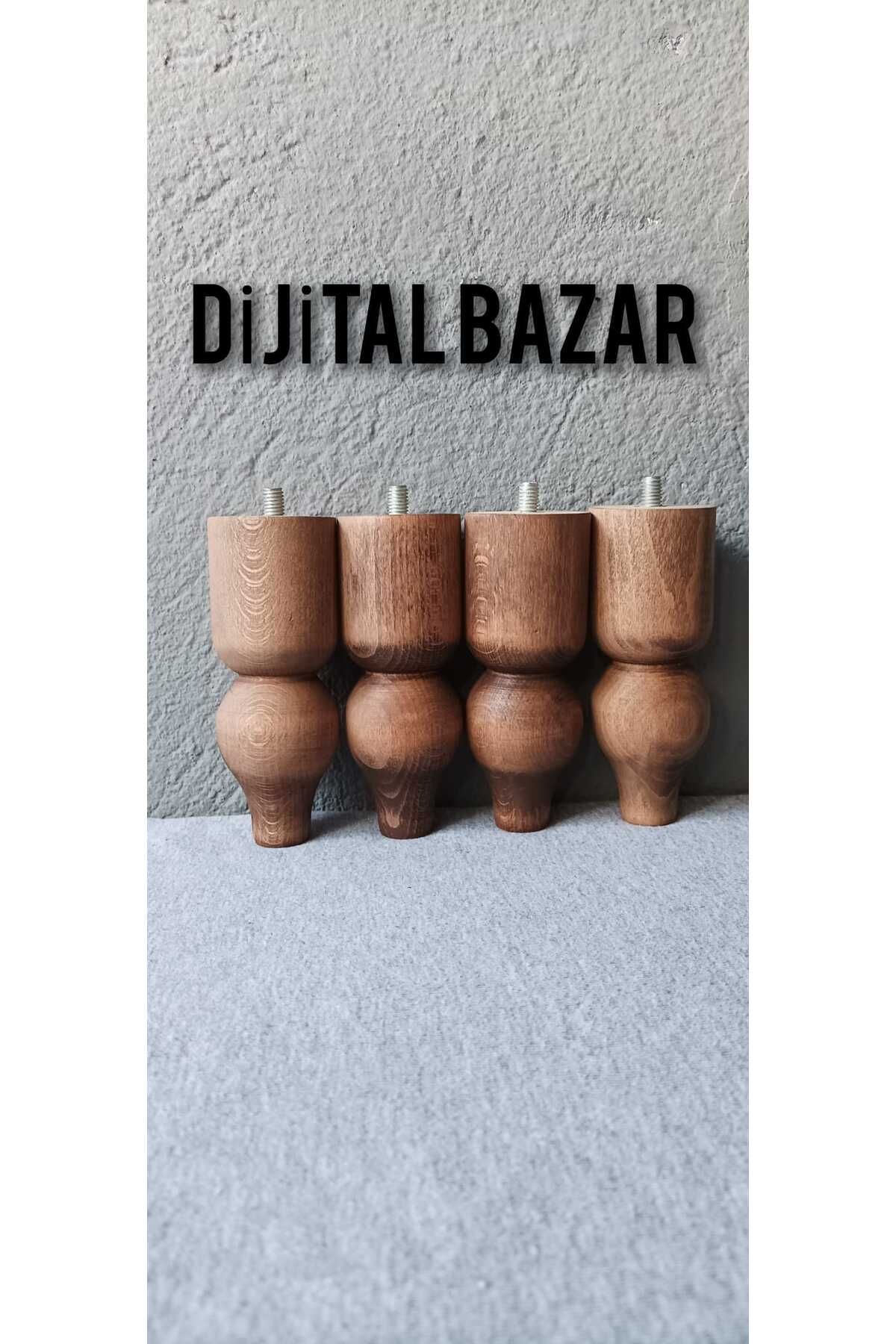 Dijital Bazar DİJİTAL BAZAR 4 LÜ LASMAN CEVİZ  12 CM