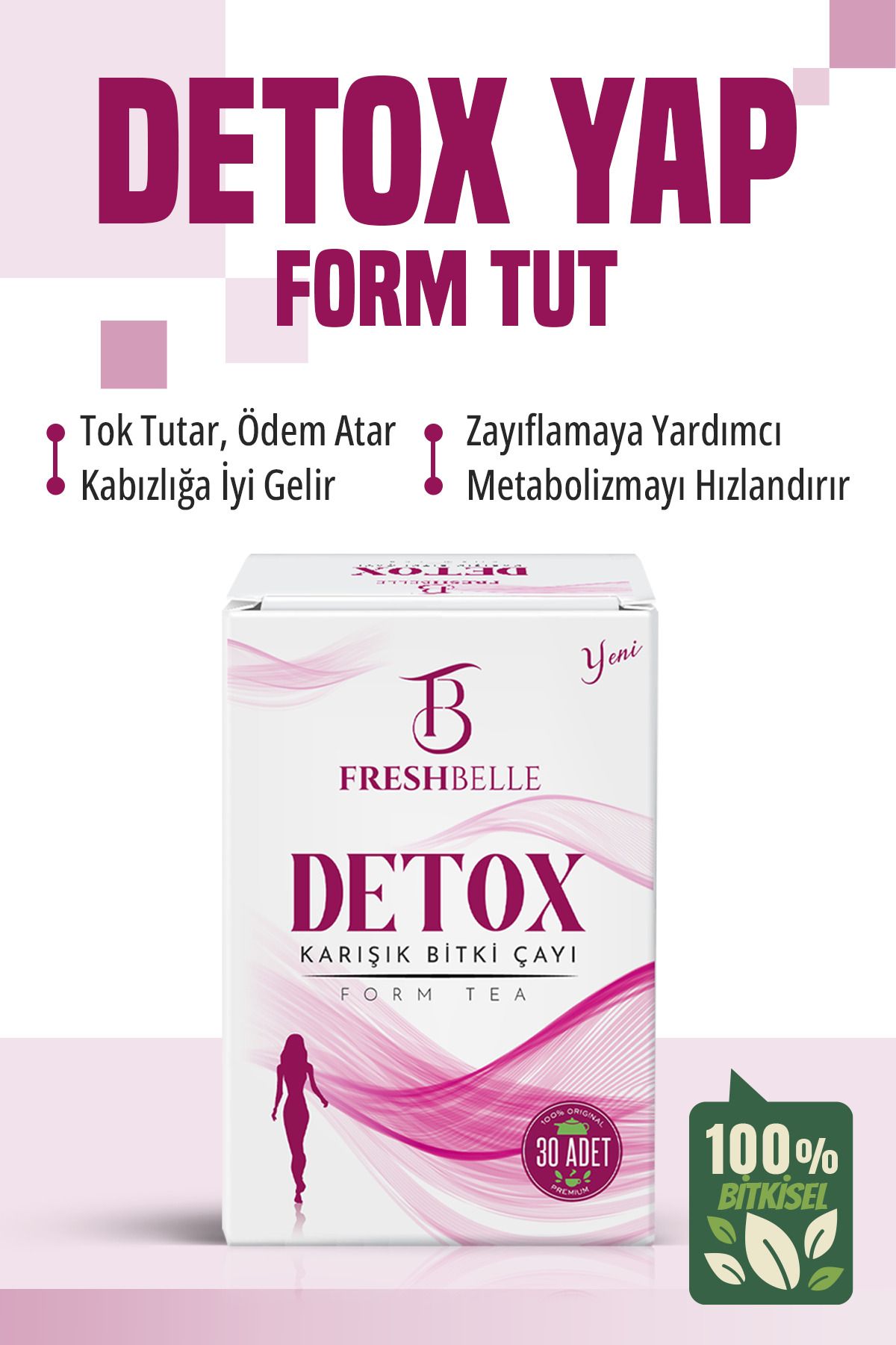 FreshBelle Kilo Vermeye Yardımcı Zayıflama.detoks Çayı