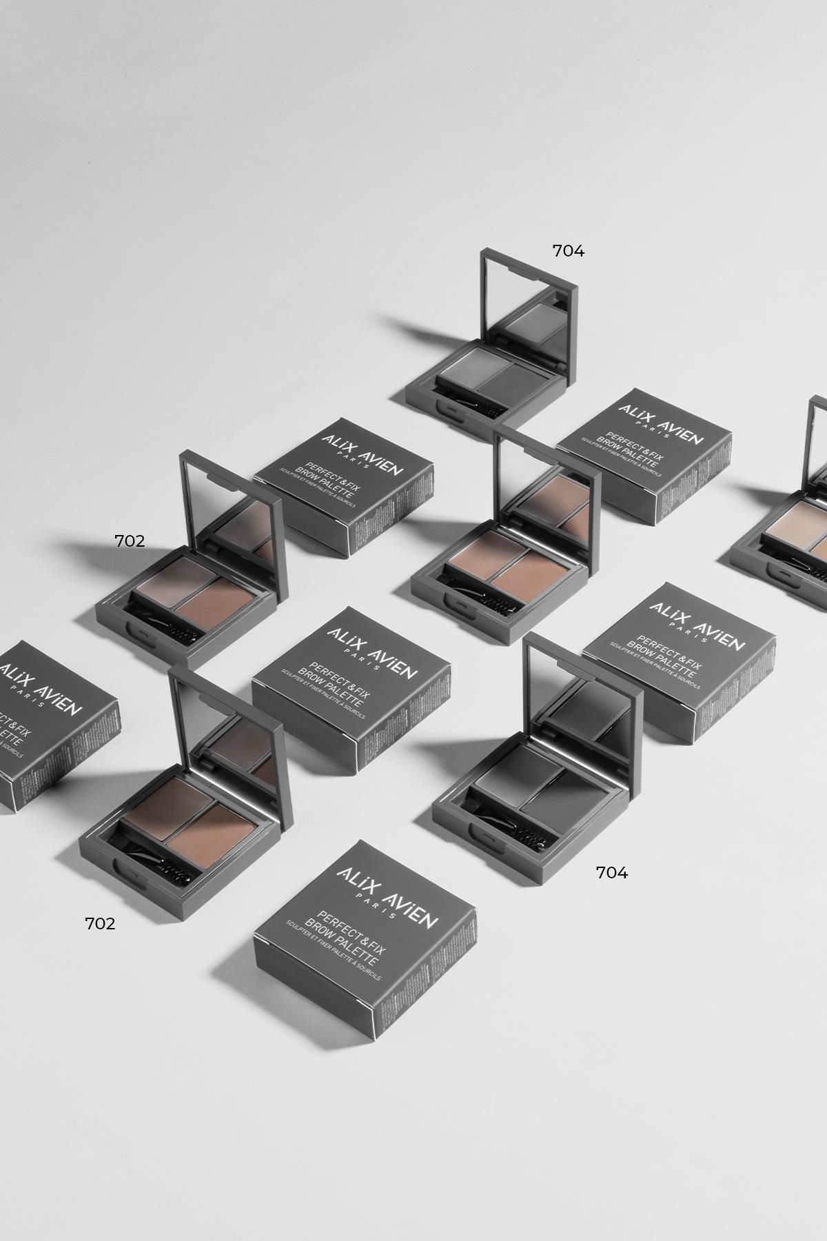 Alix Avien-Gray Eyebrow Shaping and Defining Fixing Shadow - Perfect Fix Brow Palette 704 4