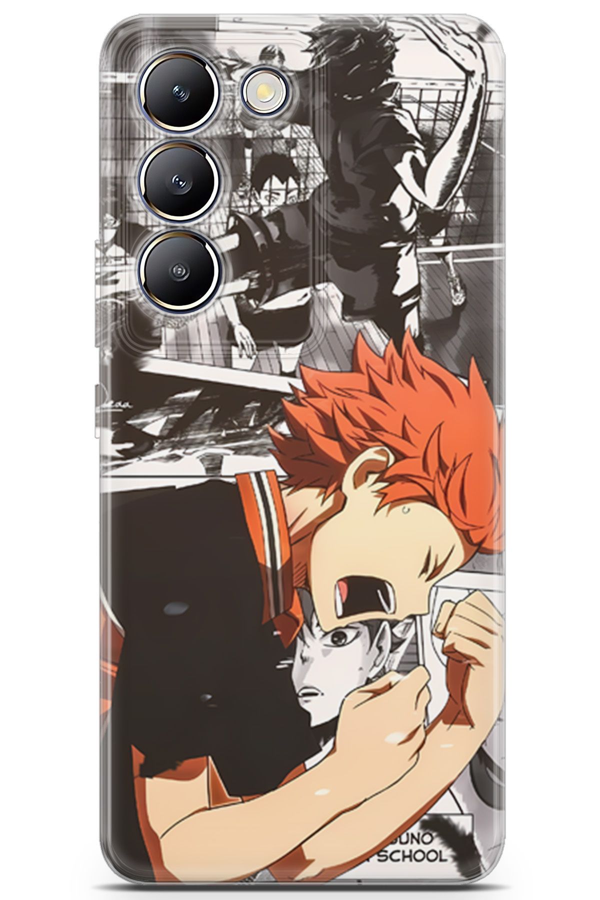 Uvilda Vivo V30 Lite uyumlu Anime 20 TPU Silikon Haikyuu Hinata