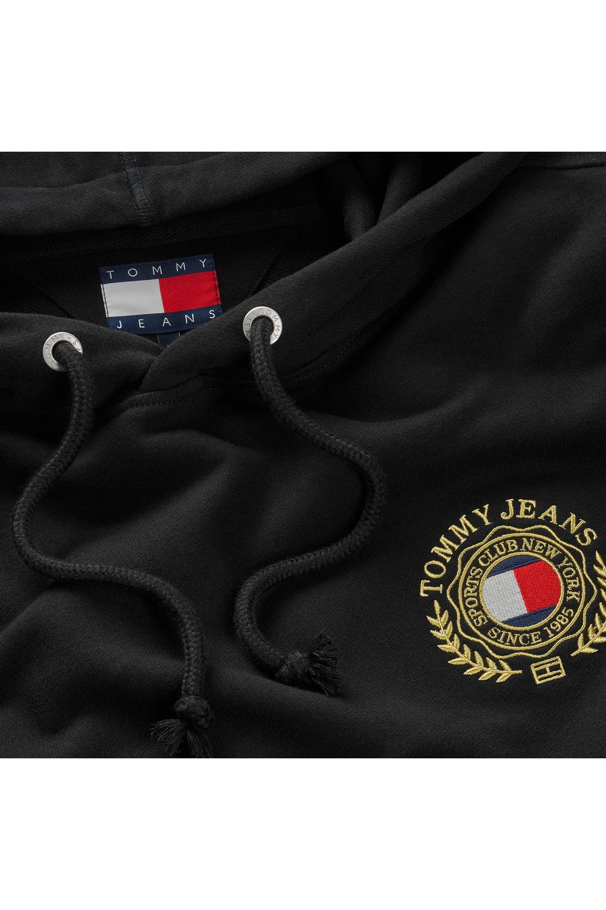 سویشرت مشکی مردانه TJM REG سیاه اورجینال Tommy Hilfiger