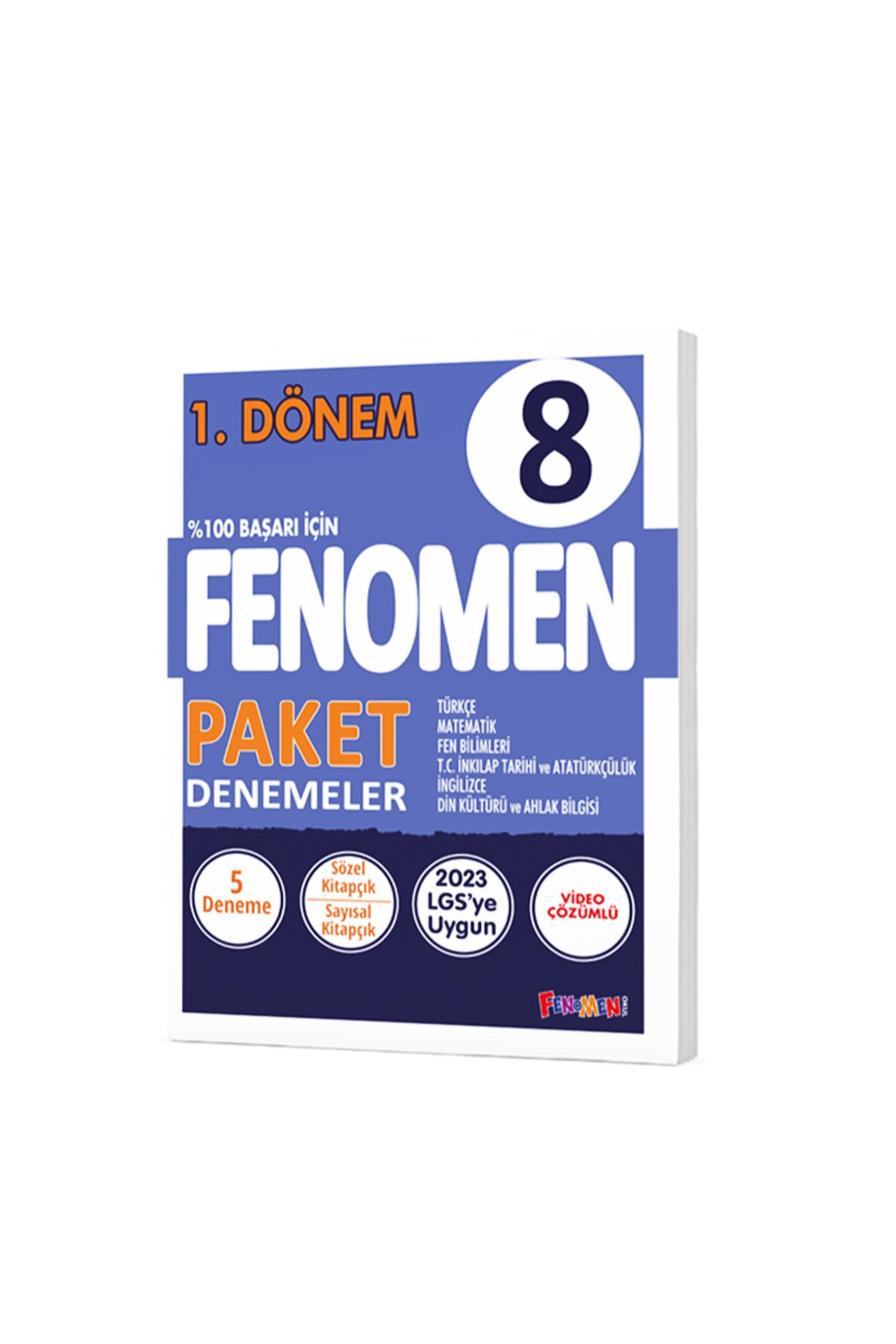 Fenomen Yayıncılık 8.Sınıf Tüm Dersler 1.Dönem Paket Denemeler (5 Deneme)