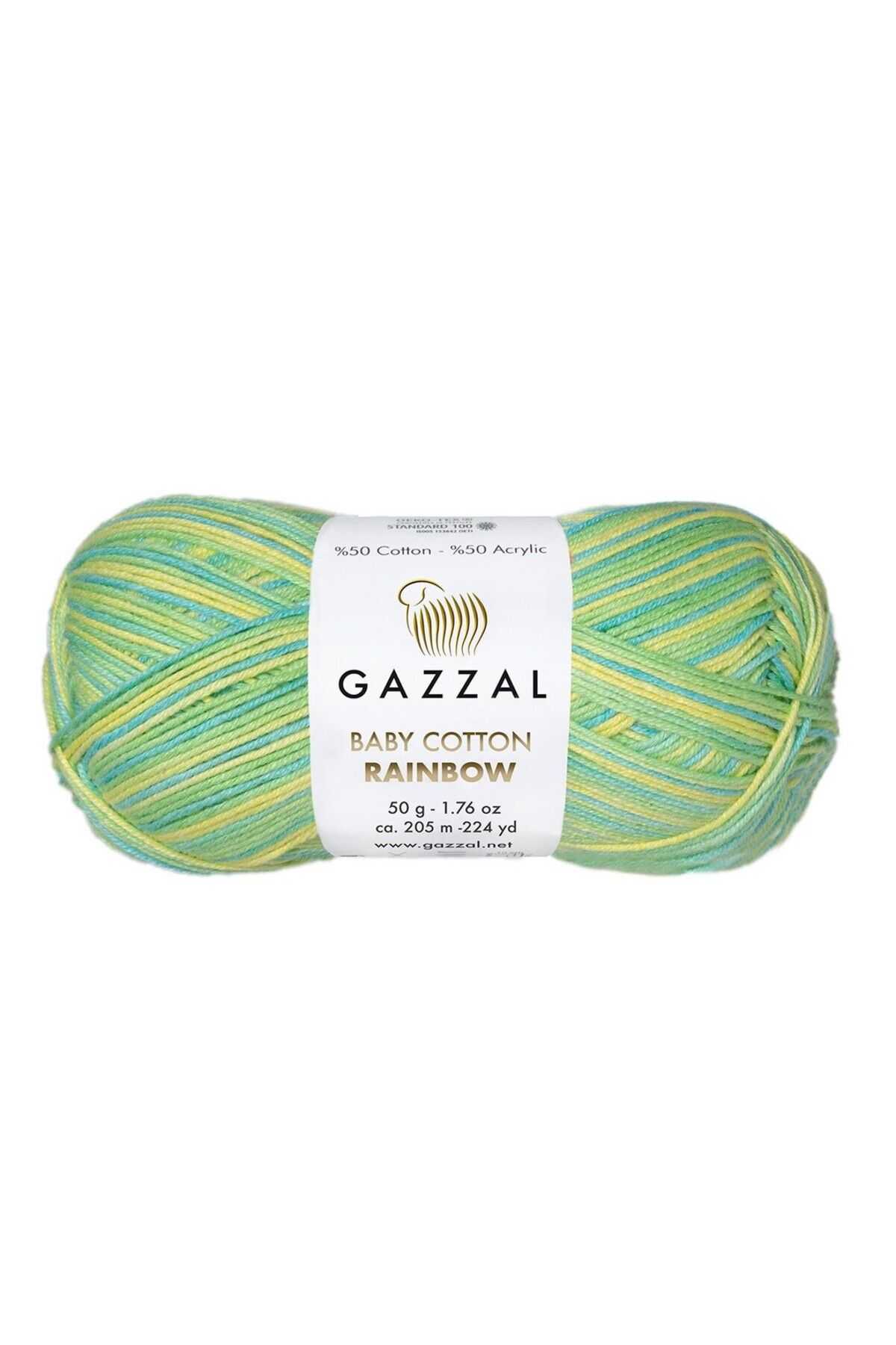 Gazzal Baby Cotton Rainbow El Örgü Ipliği