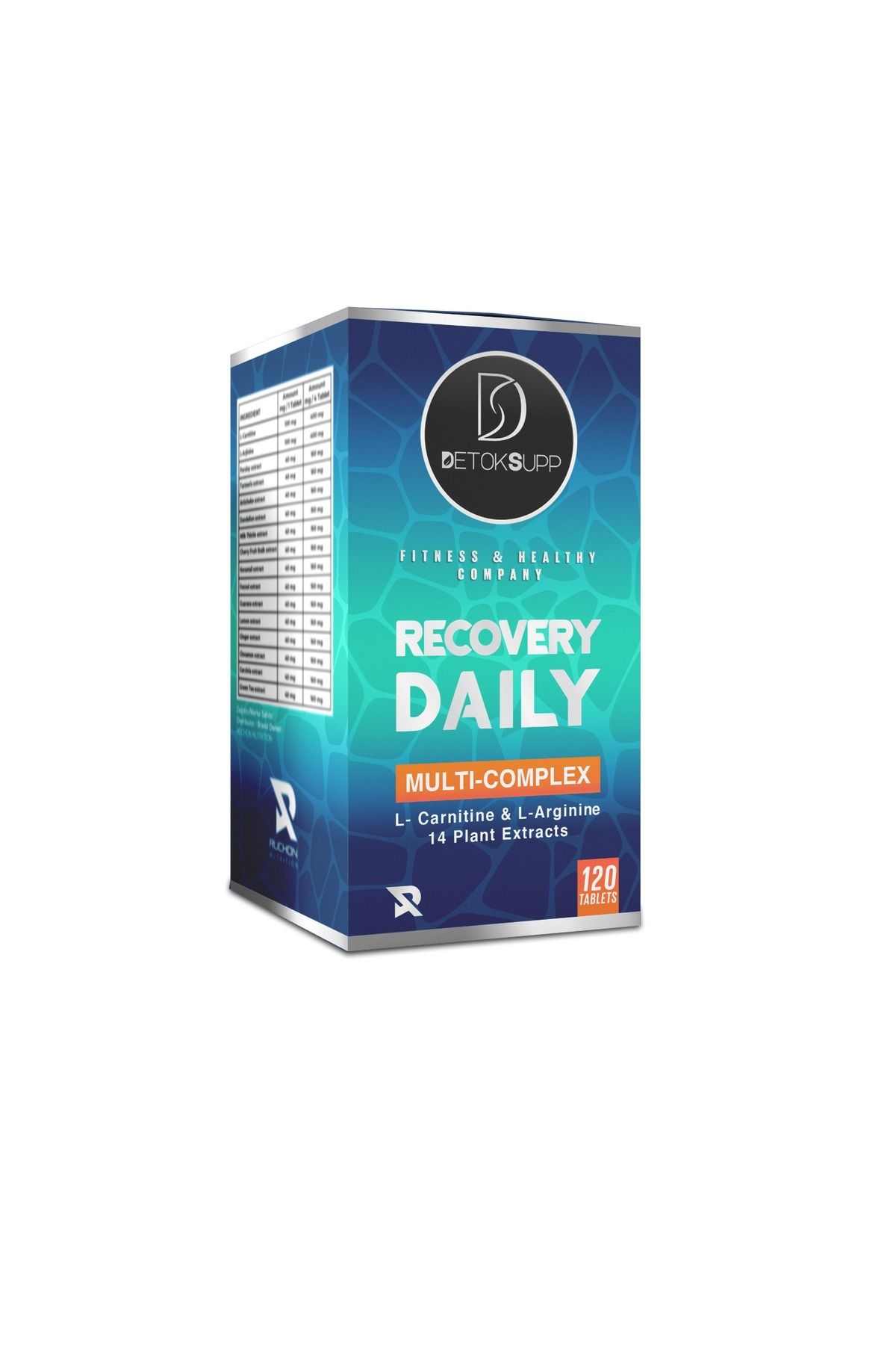 DETOKSUPP RECOVERY DAILY TABLETS MULTI 120 TABLET(14 Farklı Bitki İçeriği)