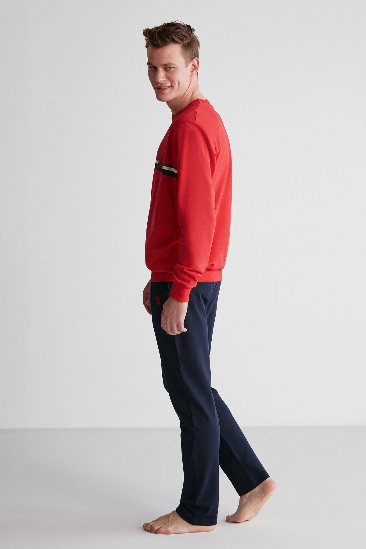 U.S. Polo Assn. ست لباس خواب یقه گرد مردانه