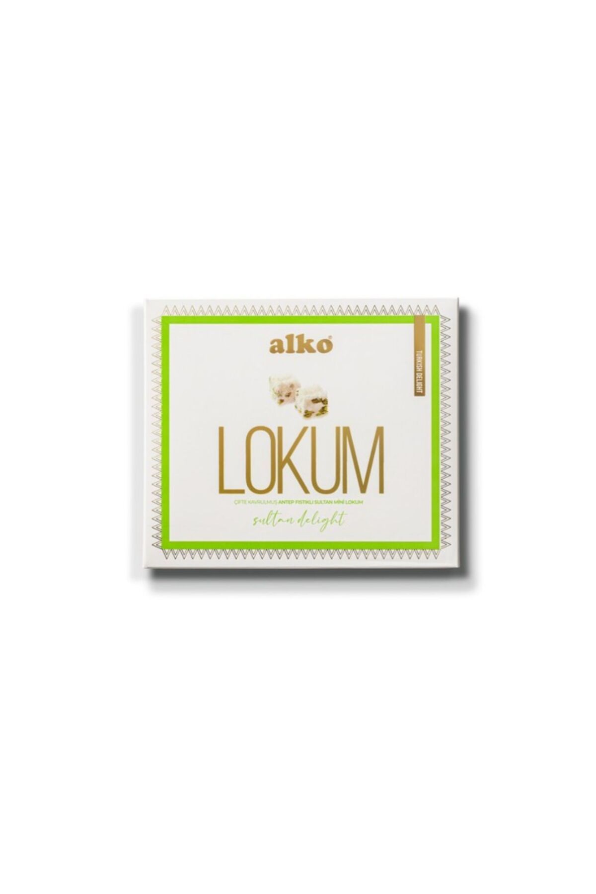 Alko Şekerleme Çifte Kavrulmuş Duble Antep Fıstıklı Sultan Lokum 150 gr