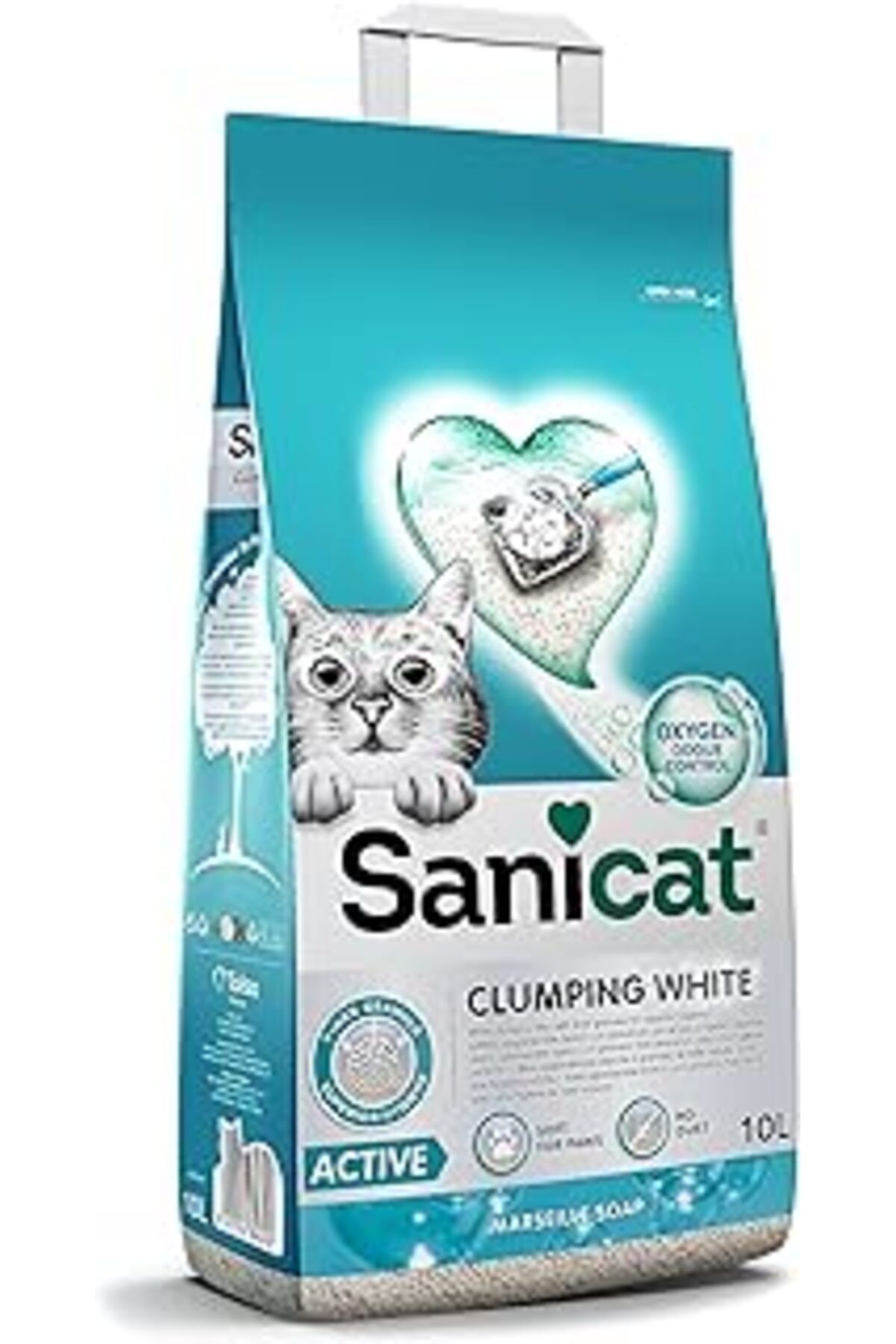 ZUHUDİ Sanicat Active Marsilya Sabunlu Topaklanan Kedi Kumu 10L