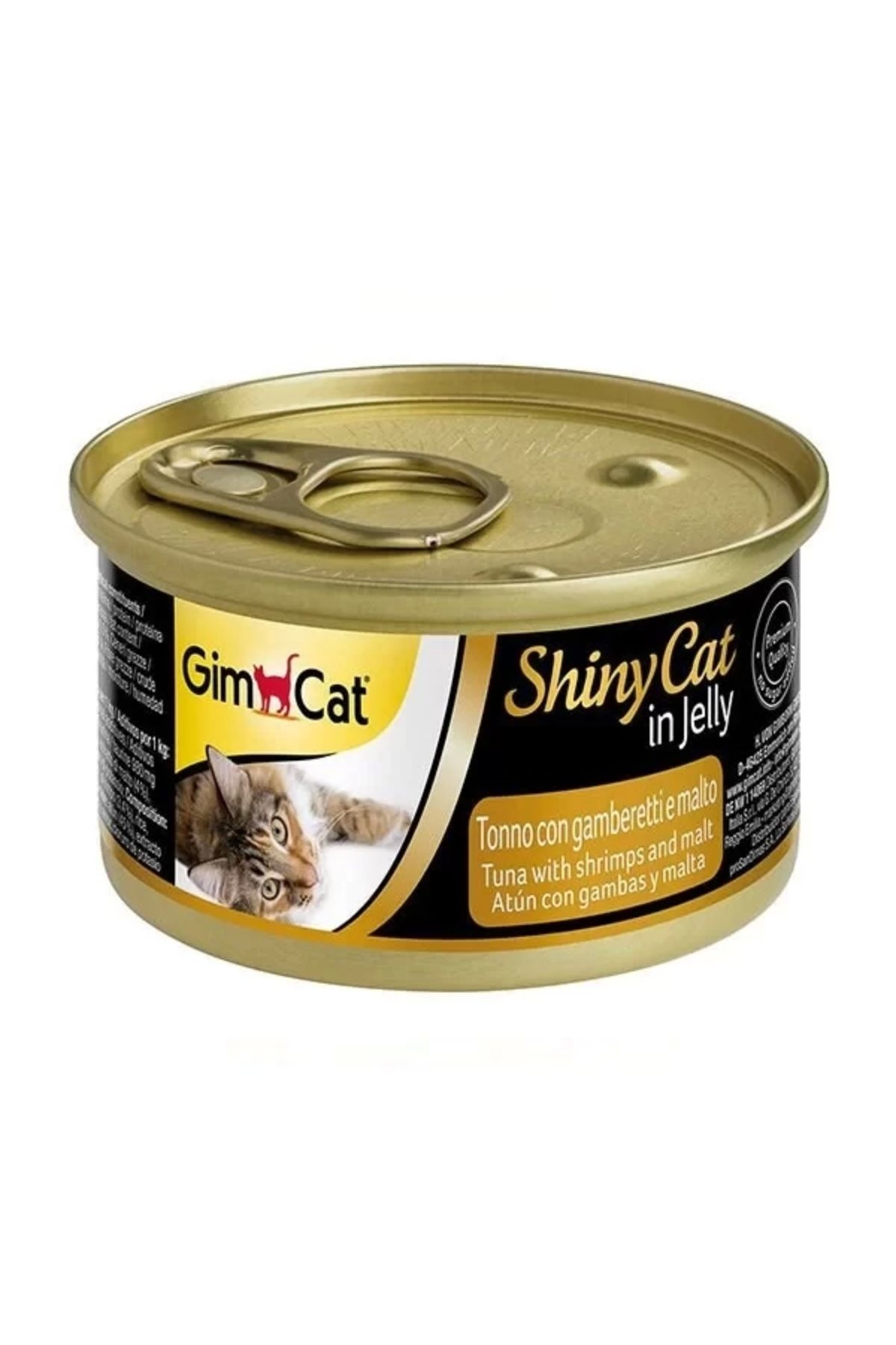 Gimcat Shinycat Tuna Balık Ve Karidesli Konserve Kedi Maması 70 gr