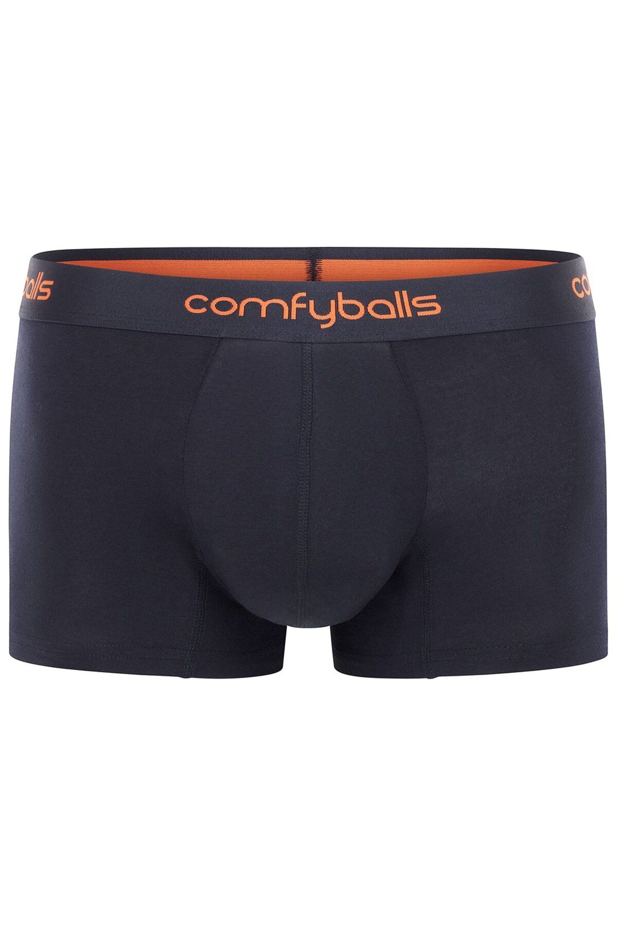 Comfyballs Navy Tangerine Cotton Erkek Boxer Regular