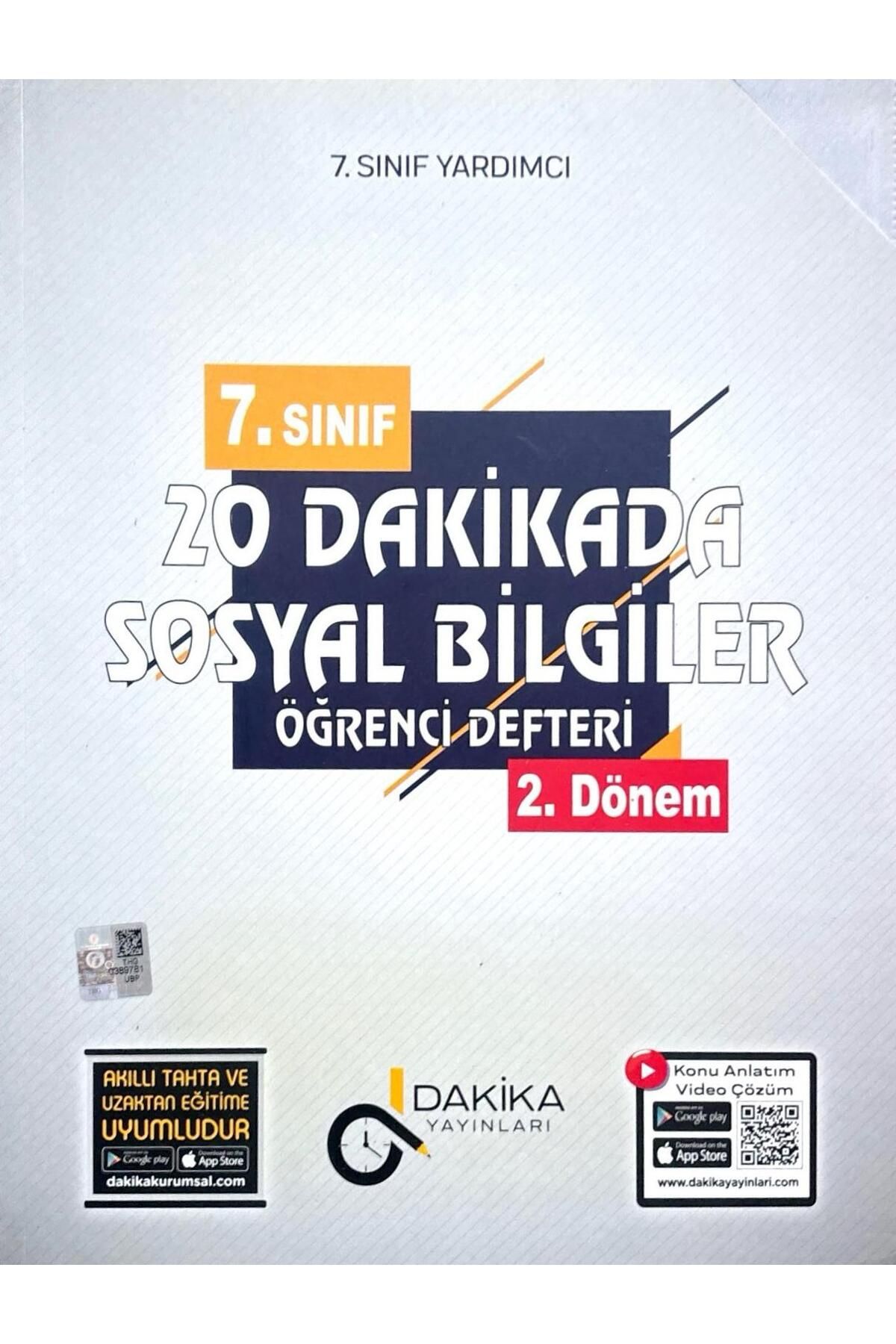 Dakika Yayınları 7. Sınıf Sosyal Bilgiler Öğrenci Defteri 2