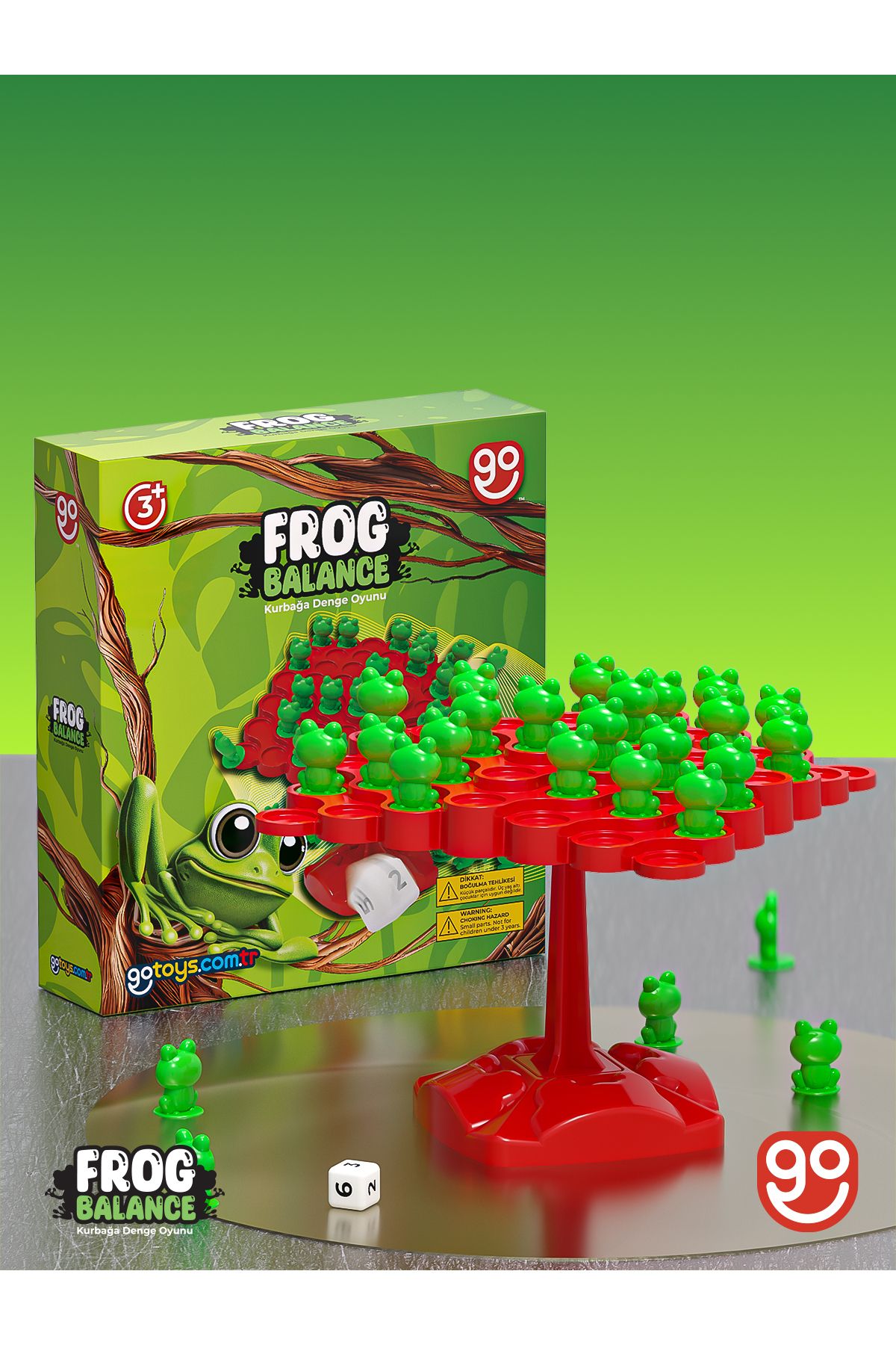 Go Toys Kurbağa Denge Ebeveyn Çocuk Etkileşimi Oyunu Eğitici Oyuncak Kutu Oyunu