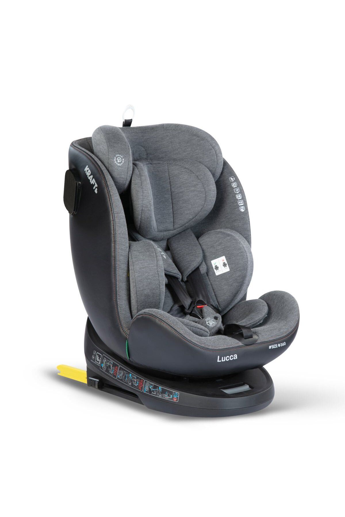 Lucca I-size (40-150 Cm) 0-36 Kg Oto Koltuğu Gri