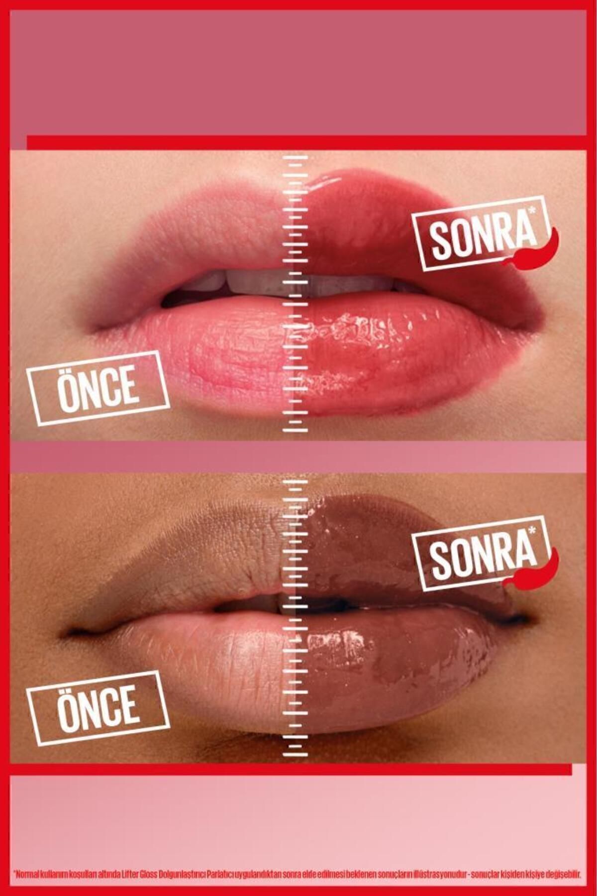 Lifter Plump Red Tone Lip Gloss - 006 Hot Chili Lip Gloss Maybelline New York