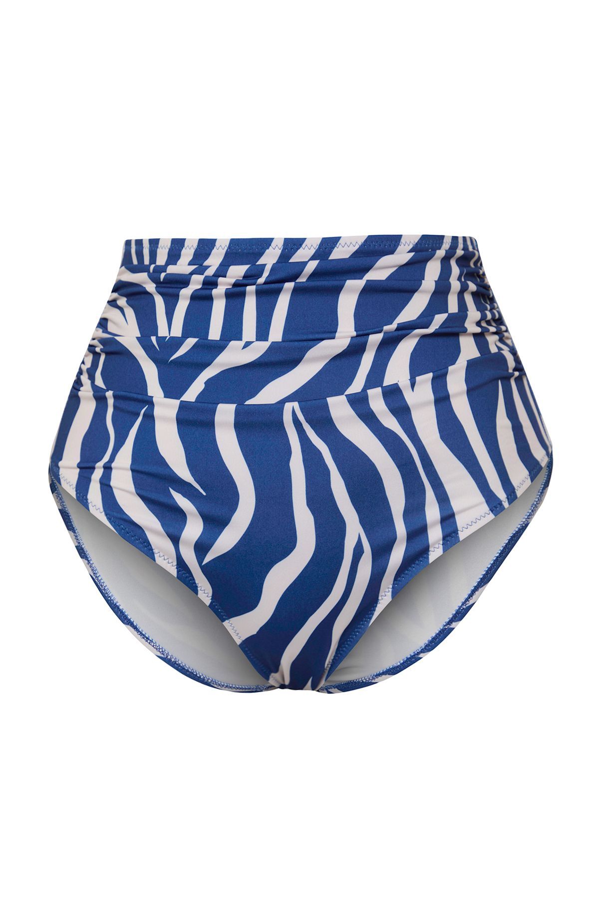 Trendyol Collection-Zebra Pattern Recovery High Waist Hipster Core Bikini Bottom Tbess20Ba0018 5
