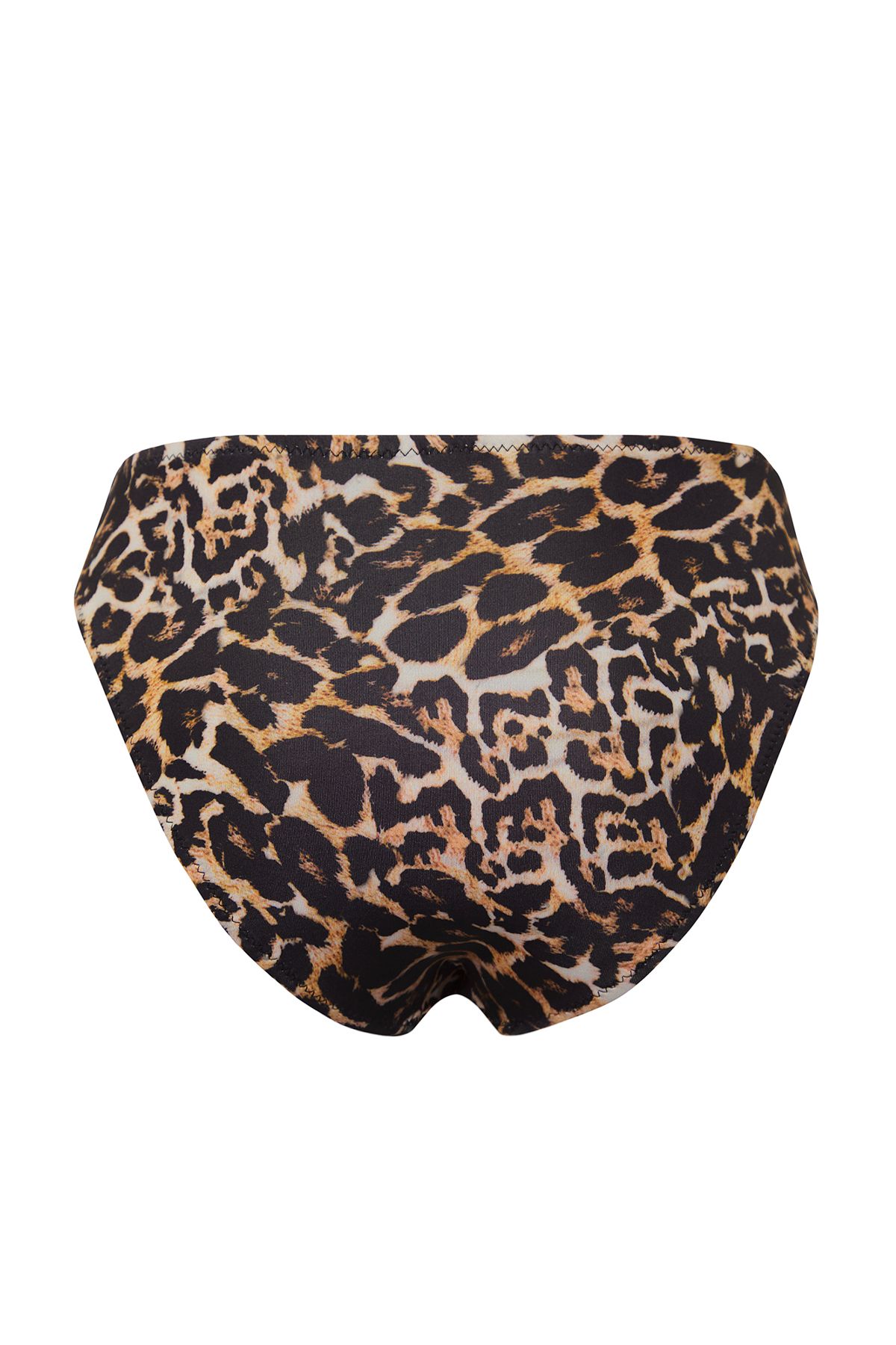 Trendyol Collection-Leopard Print High Waist Regular Core Bikini Bottom Tbess21Ba0228 7