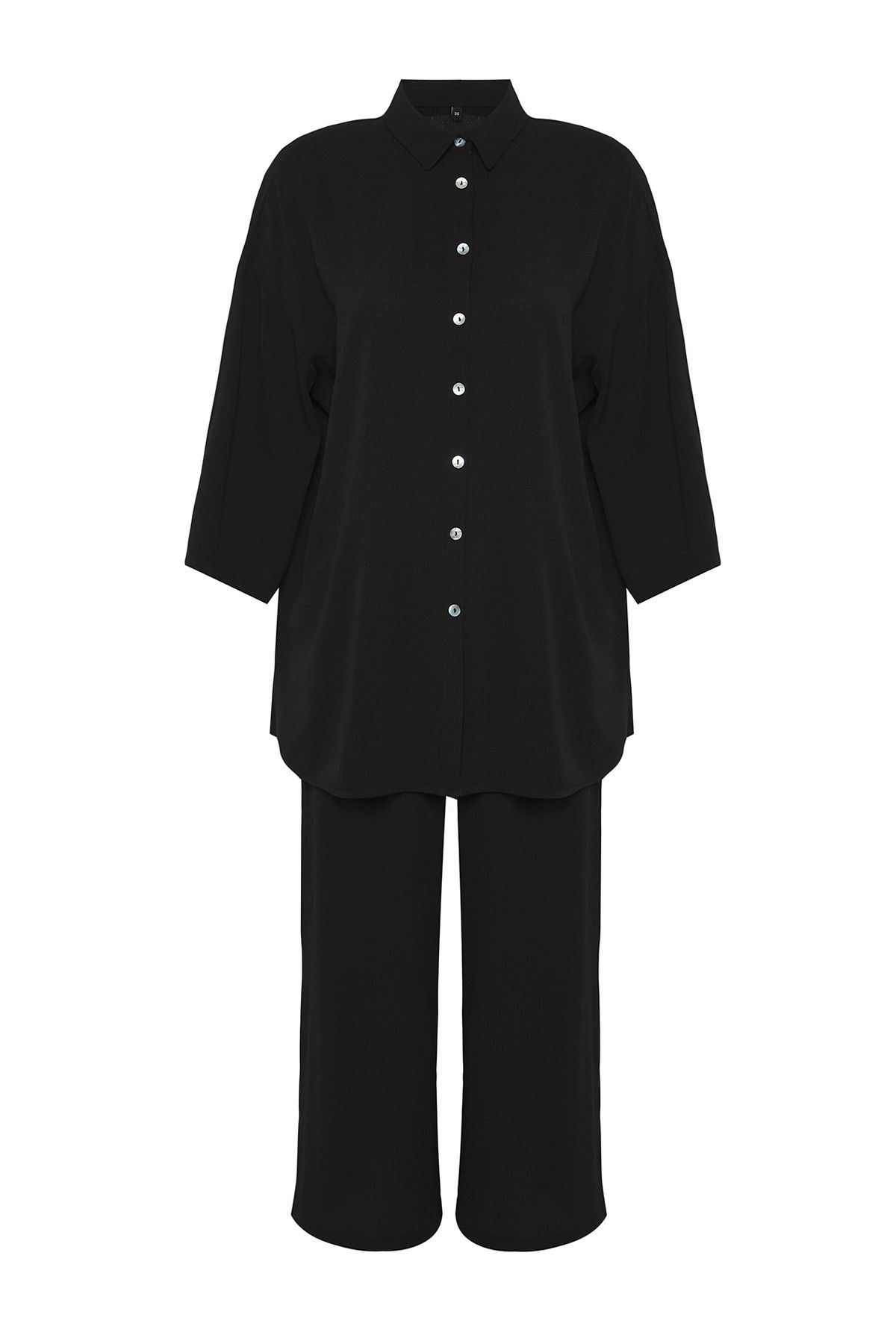 Trendyol Collection-Black*001 Plain Weave 99% Polyester,1% Elastane 6