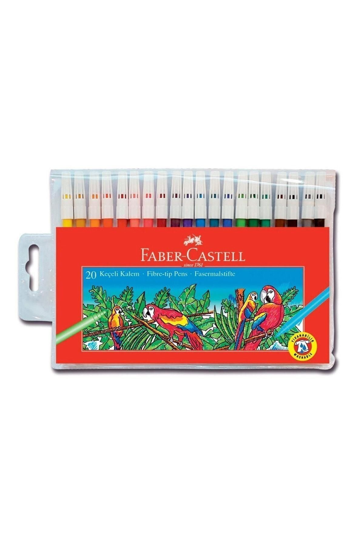 Faber Castell 20 Renk Keçeli Kalem