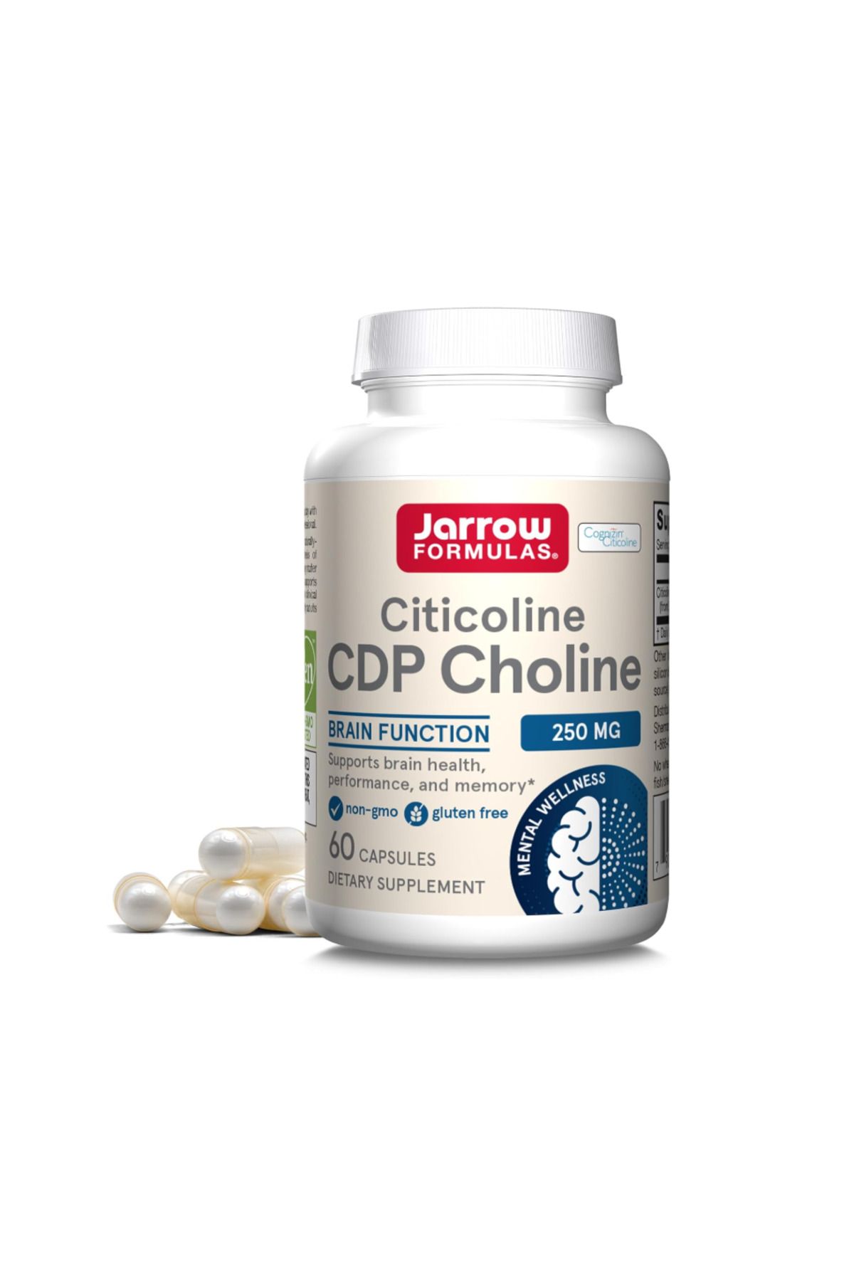 Jarrow Formulas, Citicoline, 250 mg, 60 Capsules vr54