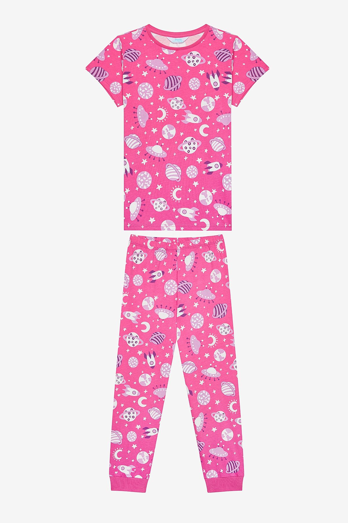 Penti-Girl's Blast Off 2-Piece Multicolor Pajamas Set 5