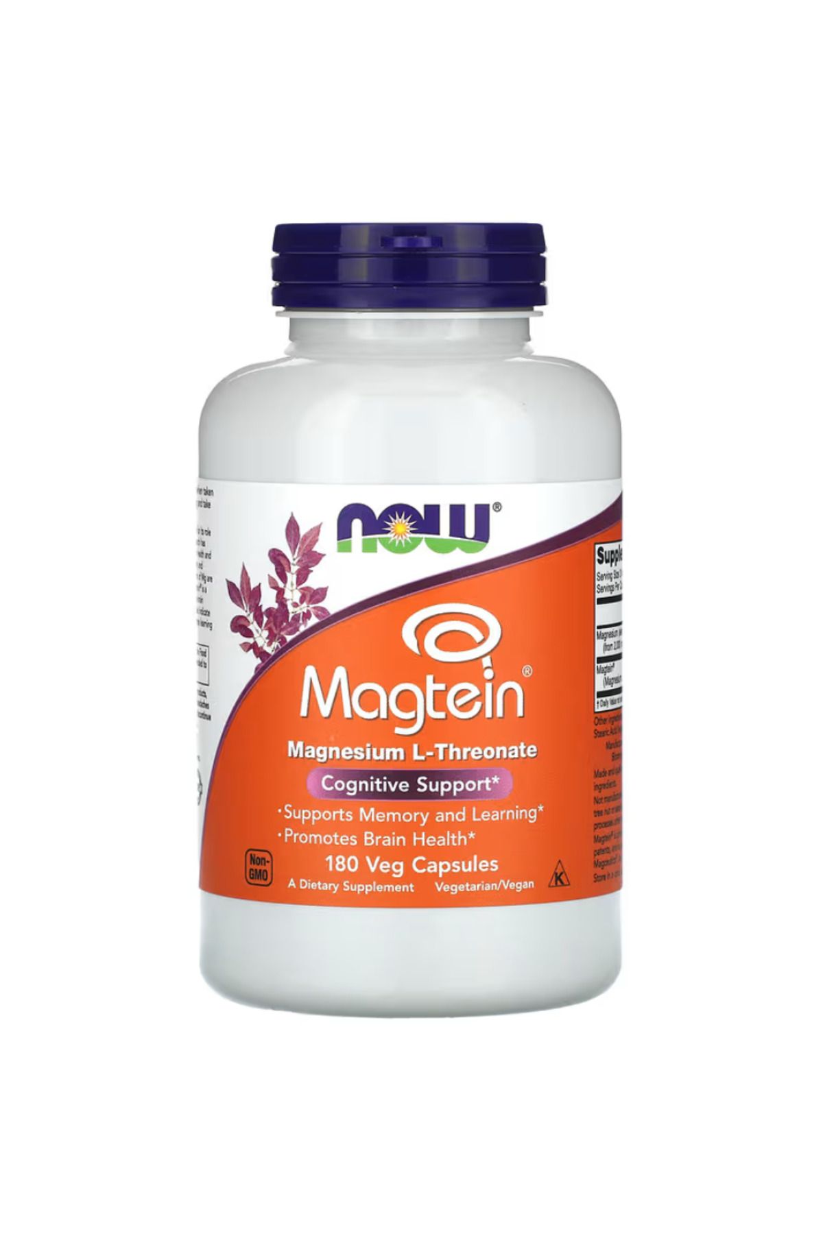 Now Foods Magtein Magnesiumm L-Threonate 180 Veggie Capsules vr55