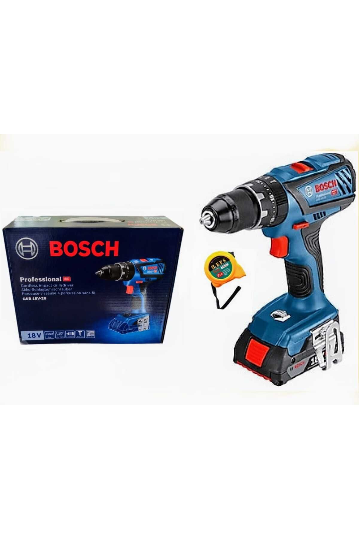 Bosch Gsb 18 V 28 Tek Batarya Darbeli Karton Kutulu