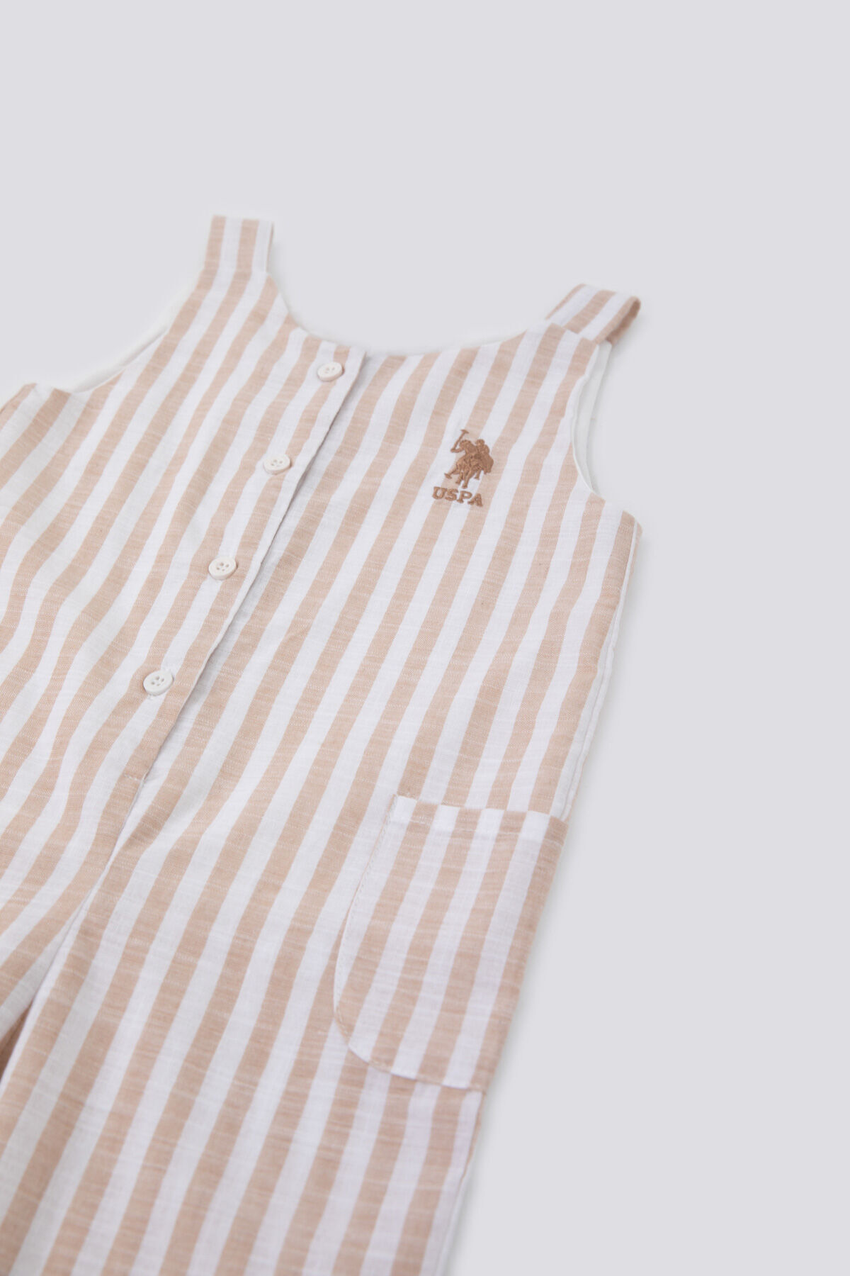 U.S. Polo Assn. Erkek Bebek Krem 2li Bebek Takım fotoğrafı 3 (önizleme)