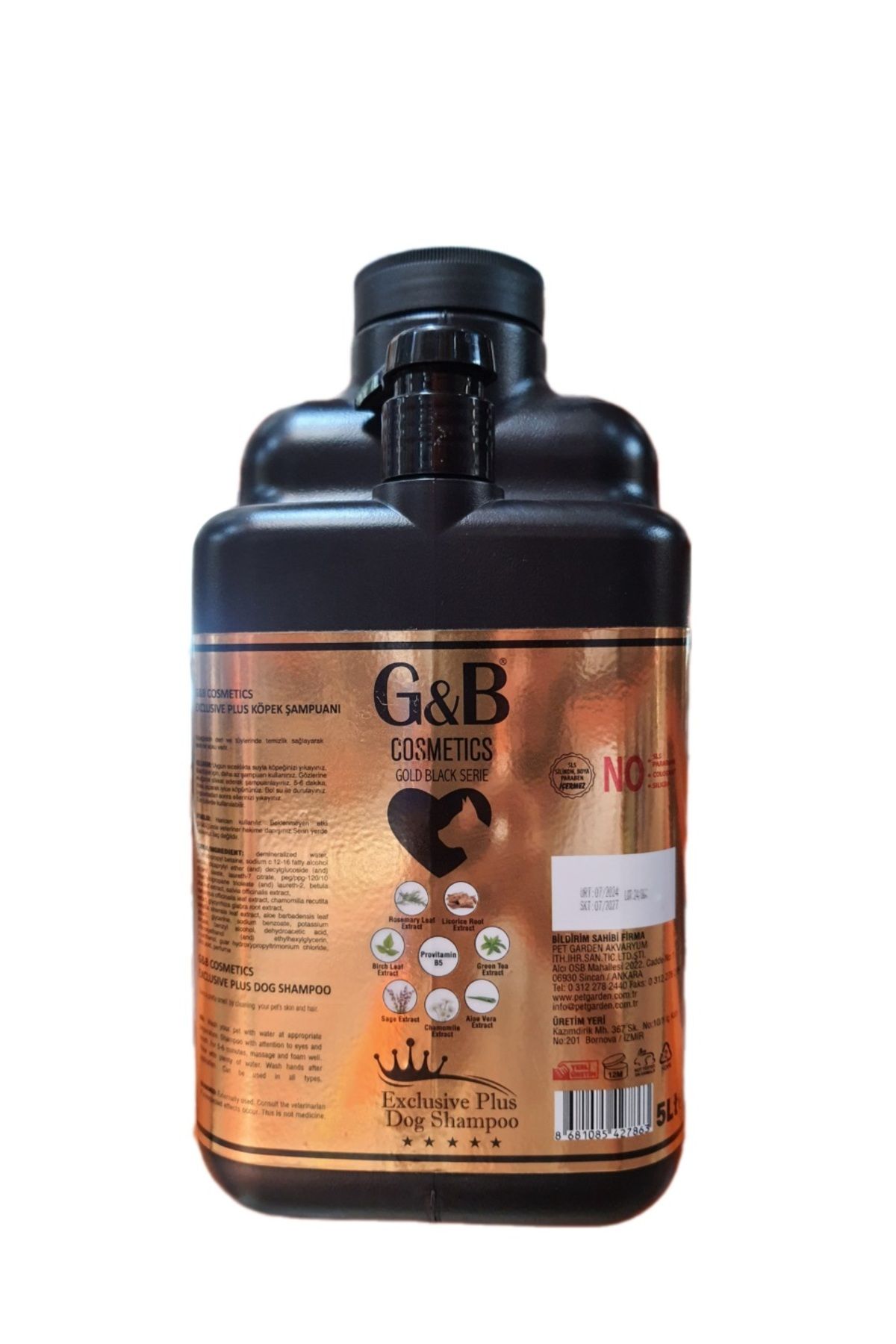 Gb Pet G&b Exclusive Plus Şampuan 5 Lt