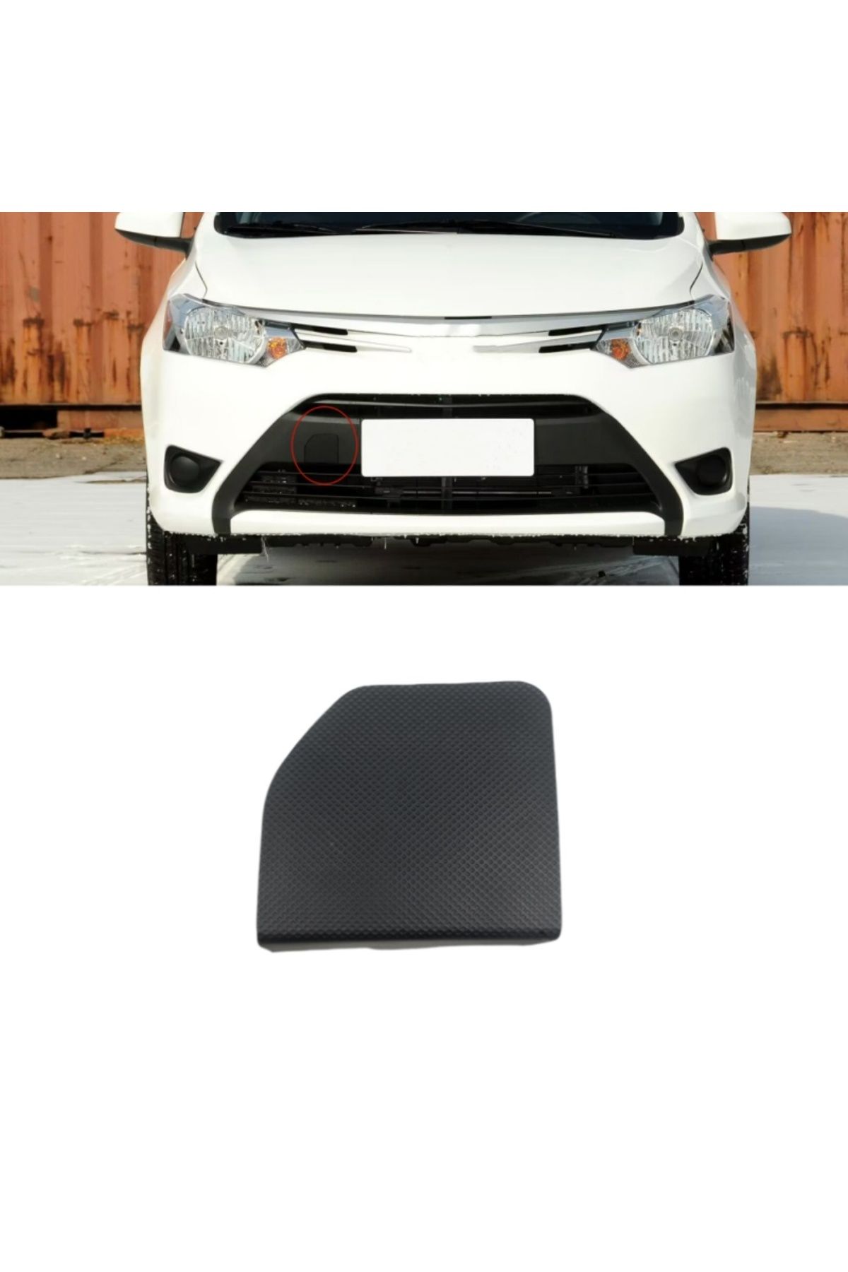 Choice-Front Bumper Tow Hook Cover Towing Hook Cap Trailer Cover For Toyota VIOS 2014 2015 2016 52721-0D050 1