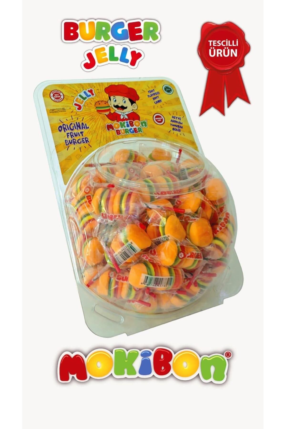 MOKIBON Mini Burger Şeklinde Jelibon 80'li