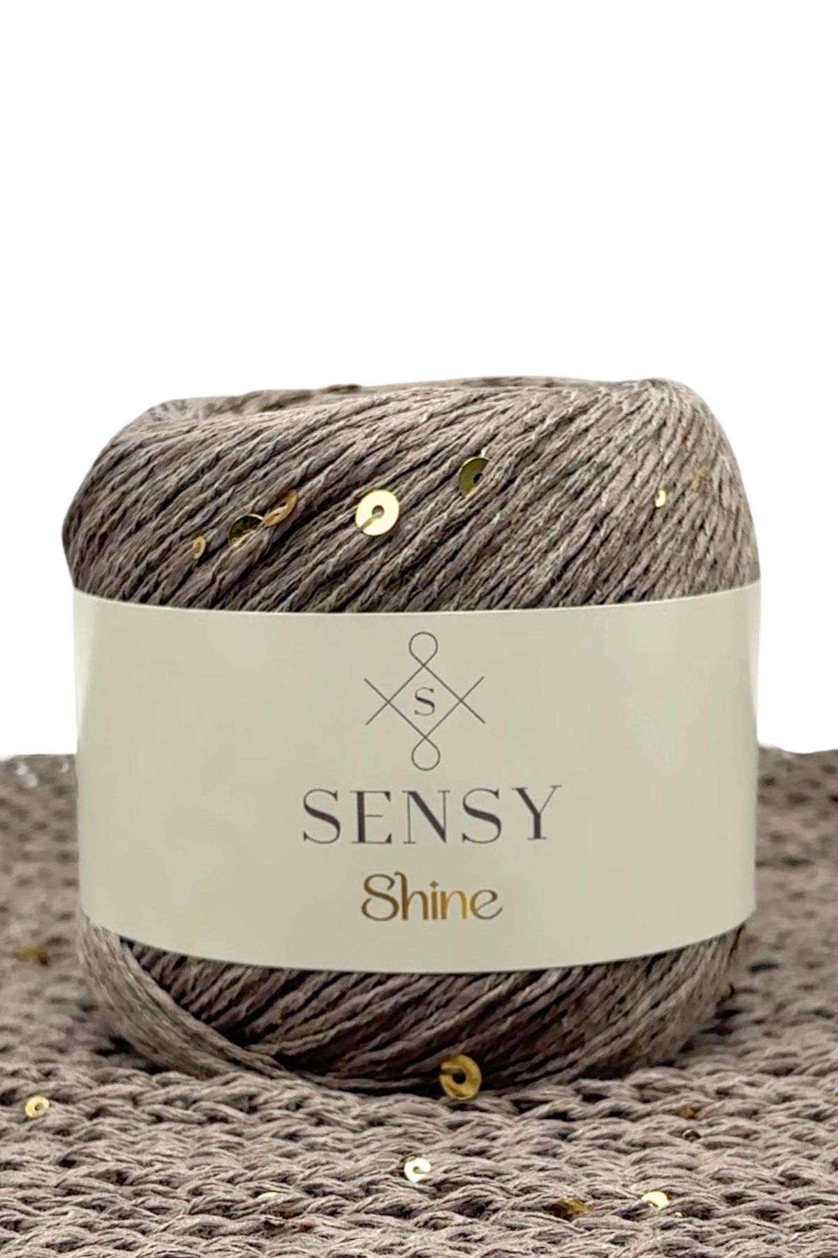 SENSY-Πλεκτό νήμα Shine Sequin Mink 3