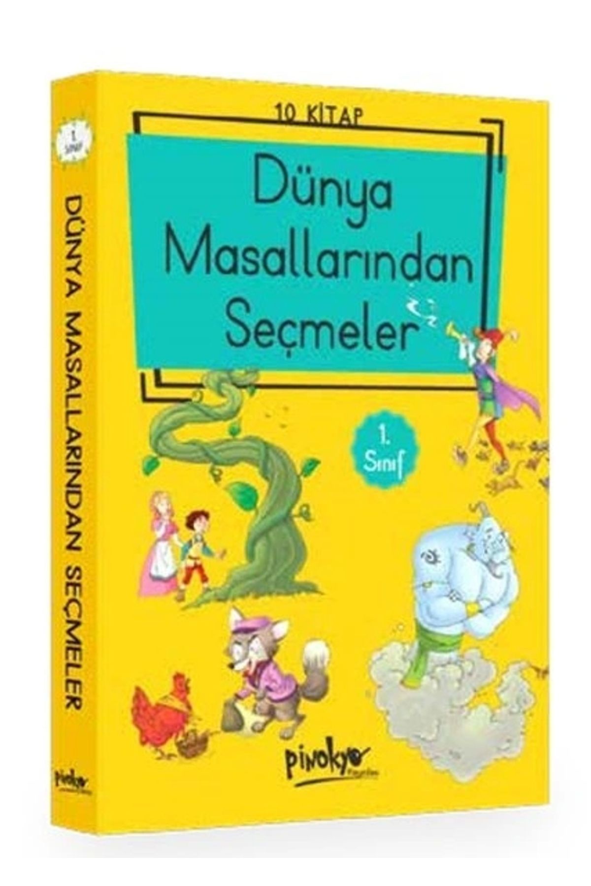 Pinokyo Yayınları 1. Sınıf Dünya Masallarından Seçmeler (10 Kitaplık Set - Düz Yazılı)