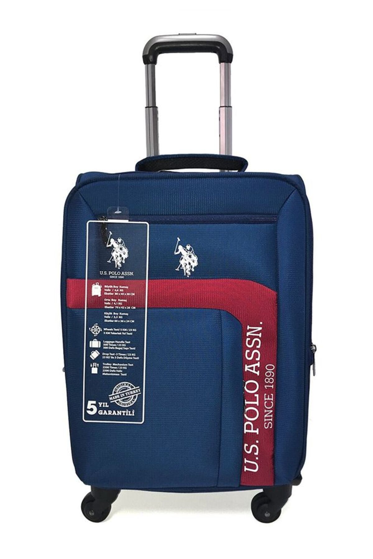 یو اس پولو چمدان بزرگ یونیسکس سرمه‌ای PLVLZ21266AB
