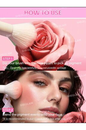 SHEGLAM Pink Ribbon Rose Blush Valentine Day Decor Love Gift