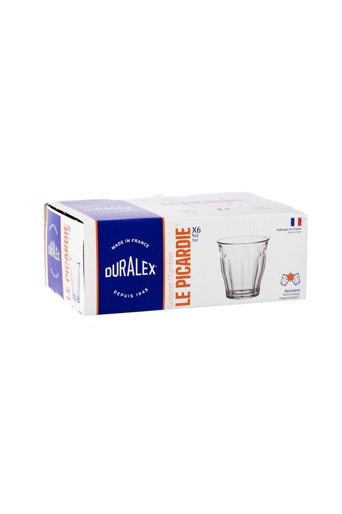 Duralex-A Set Of 6 French-made Tea Cups, Size 130 Ml, Multi-use 3