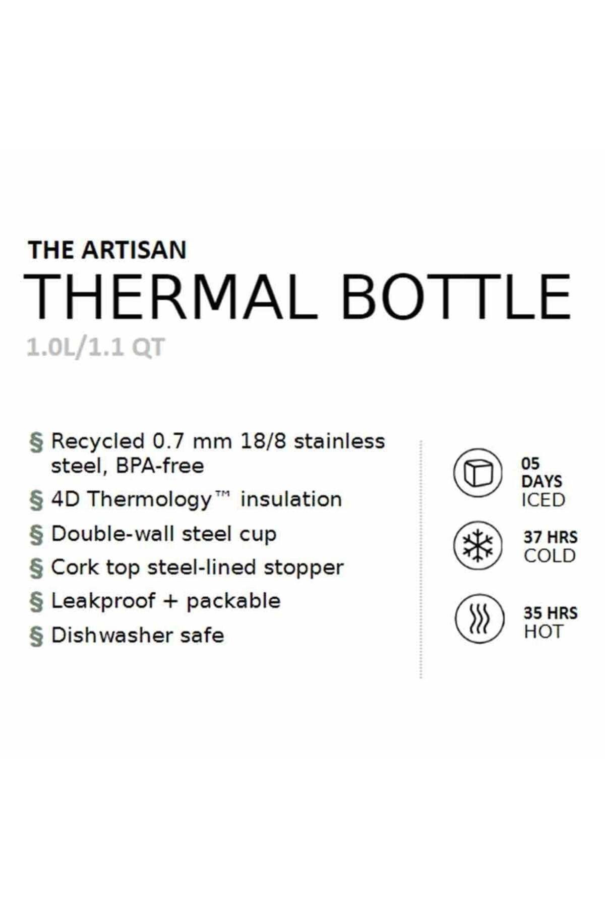 فلاسک مشکی بطری حرارتی Artisan 1.0L 1.1 QT MOON Stanley