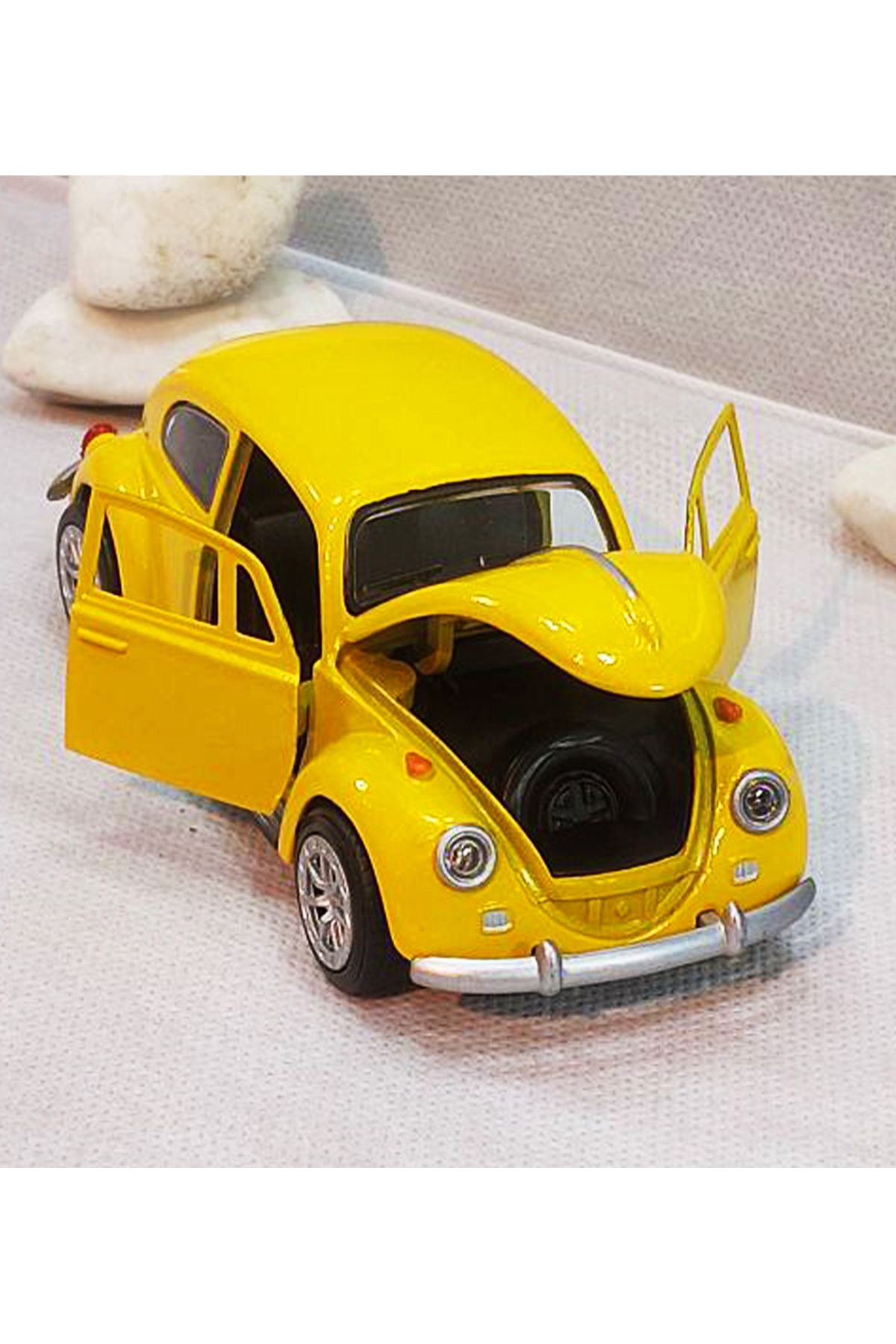 farddad Vosvos Model Araba | Çek Bırak | 12.5CM Volkswagen Beetle Diecast