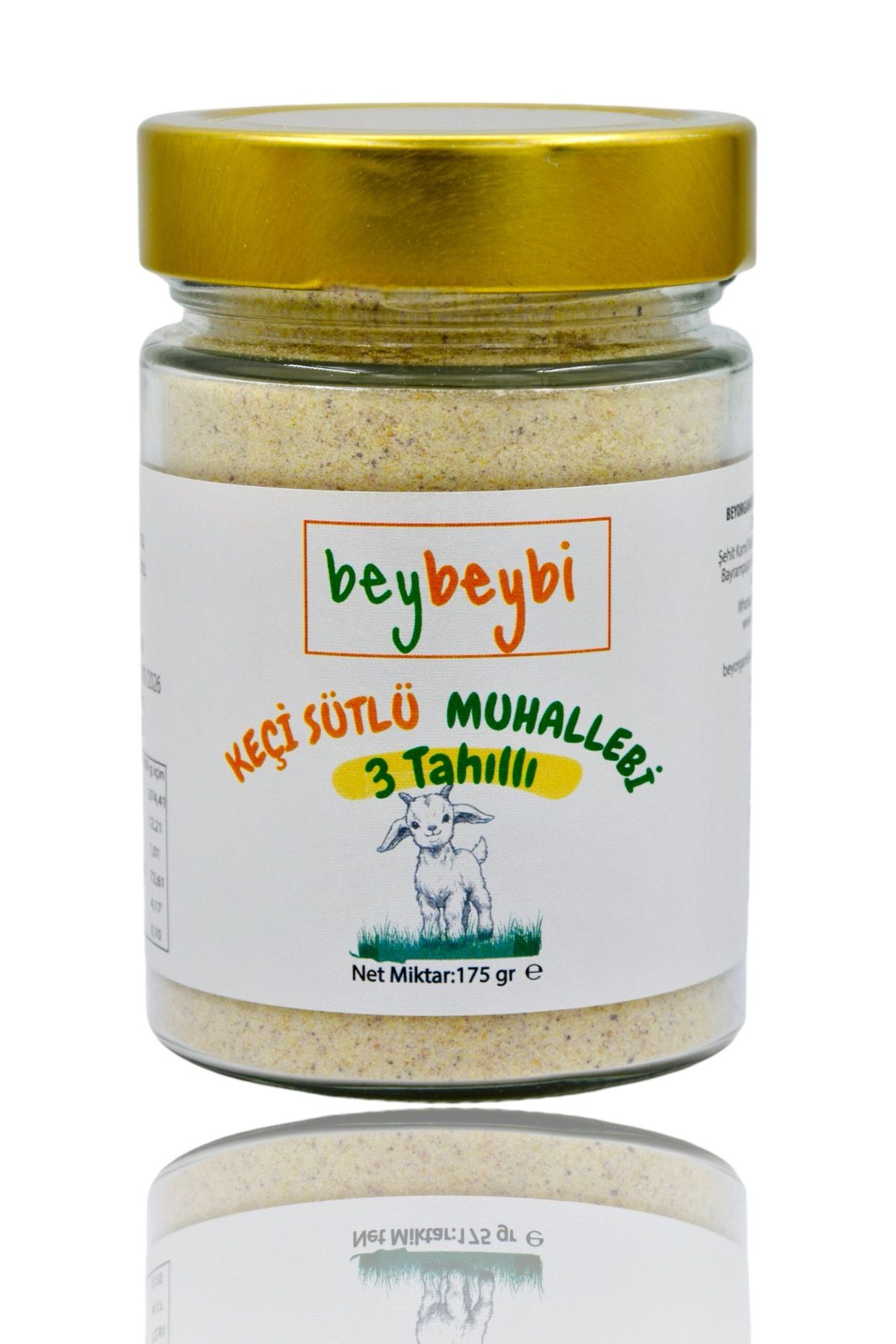 BEYBEYBİ Beybeybi Keçi Sütlü Muhallebi 3 Tahıllı 175gr