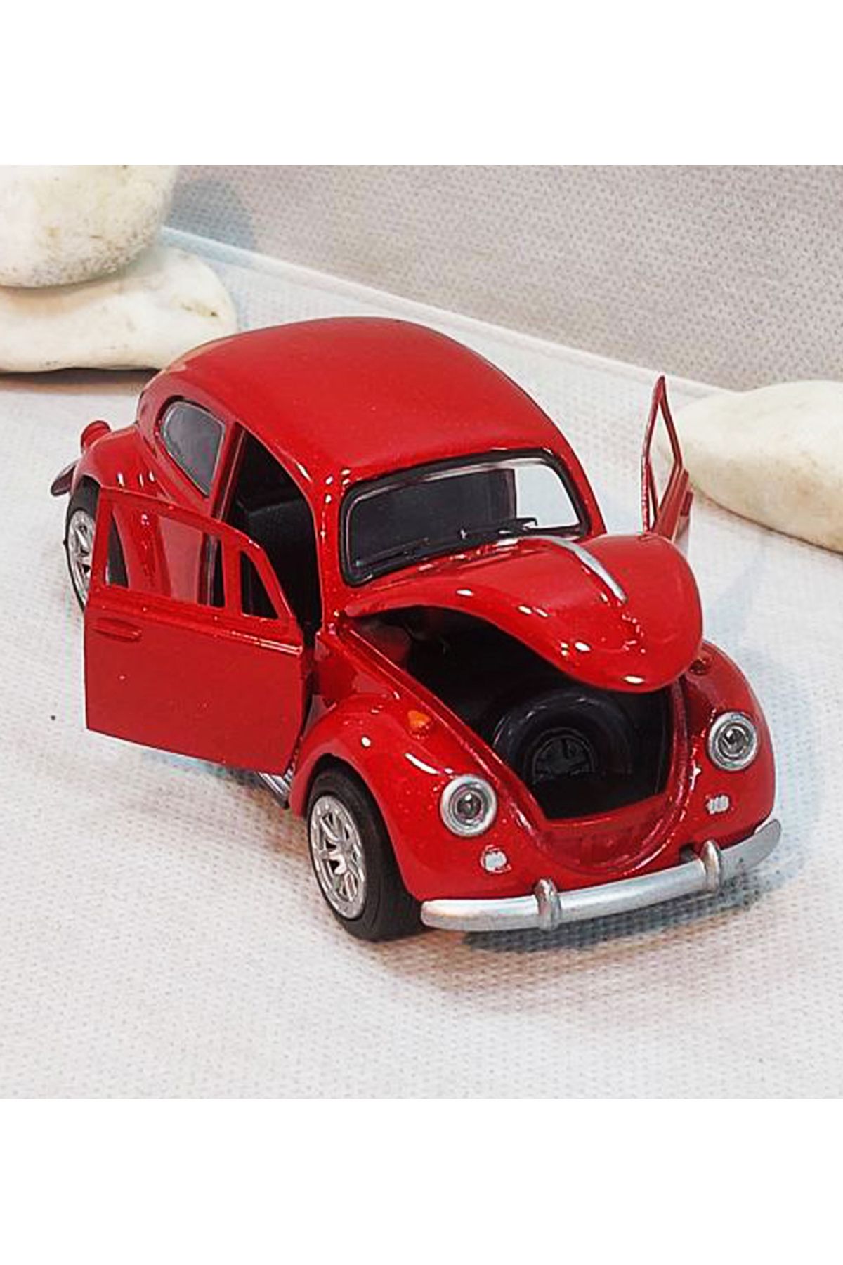 farddad Vosvos Model Araba | Çek Bırak | 12.5CM Volkswagen Beetle Diecast