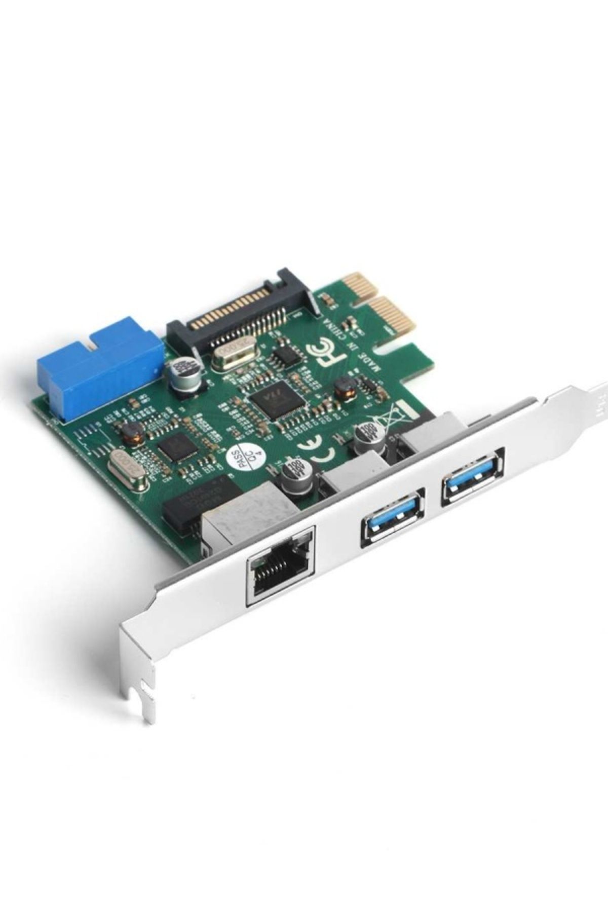 Genel Markalar 2x Usb3.0 Gigabit Lan Pcıe X1 Ağ Kartı