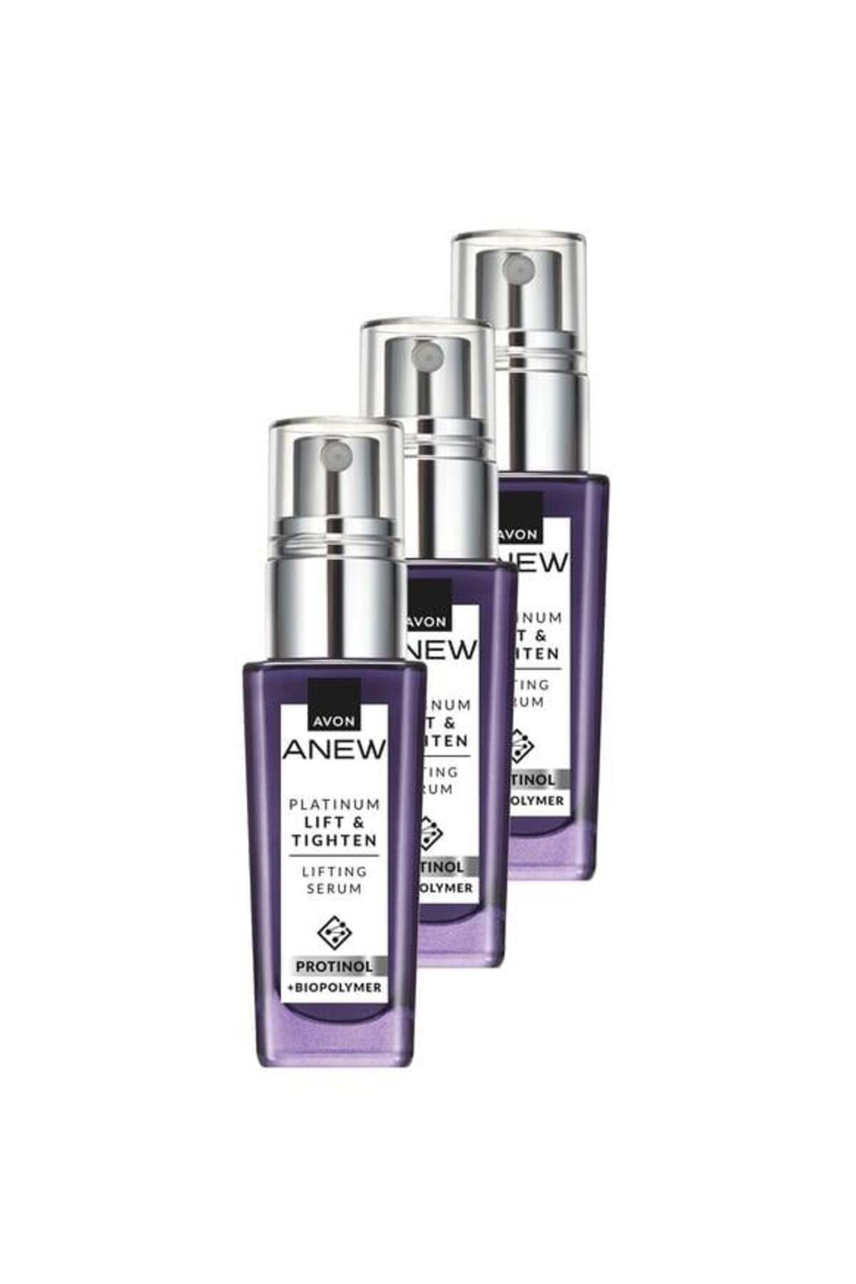 AVON Anew Platinum Lift & Tighten Lifting Serum 30 Ml. Üçlü Set