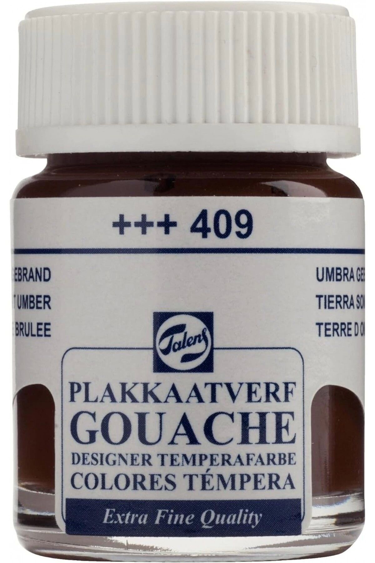 Talens Gouache Jar 16ml Guaj Boya Burnt Umber / 409