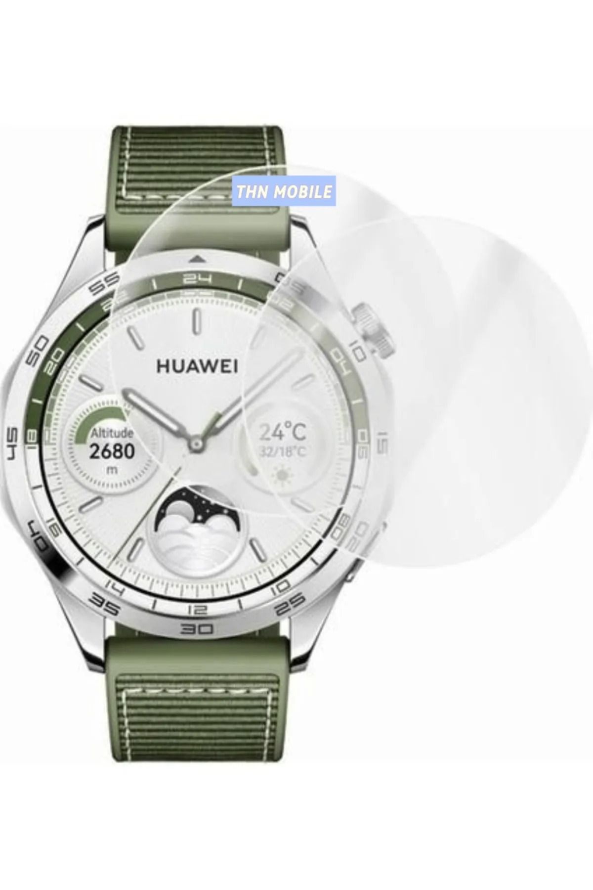 THN MOBILE Huawei Watch Gt 5 41mm  9H Uyumlu  Nano Ekran Koruyucu 2 Adet (SAAT DEĞİLDİR)