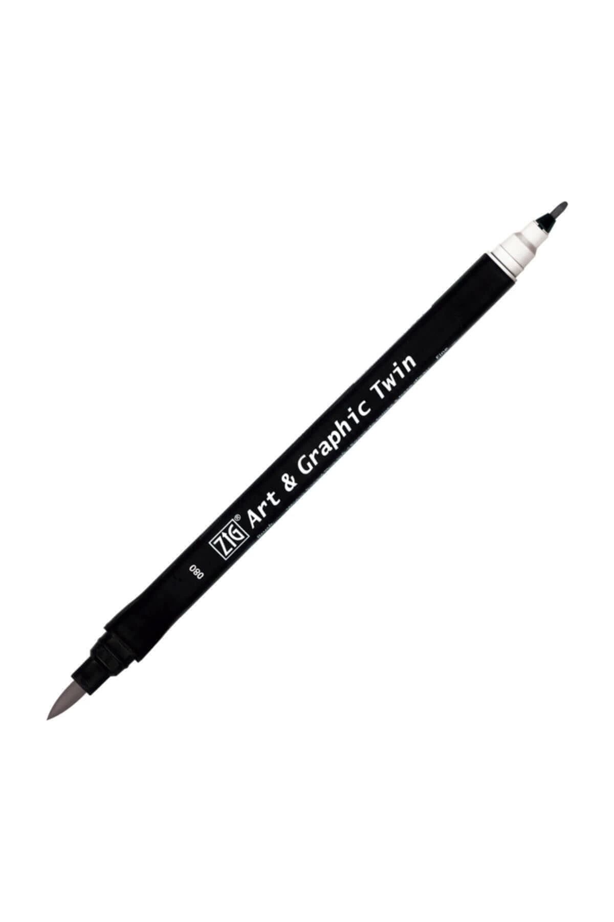 Zig-Twin Tut-80 Brush Tip Marker Slate Gray 082 2