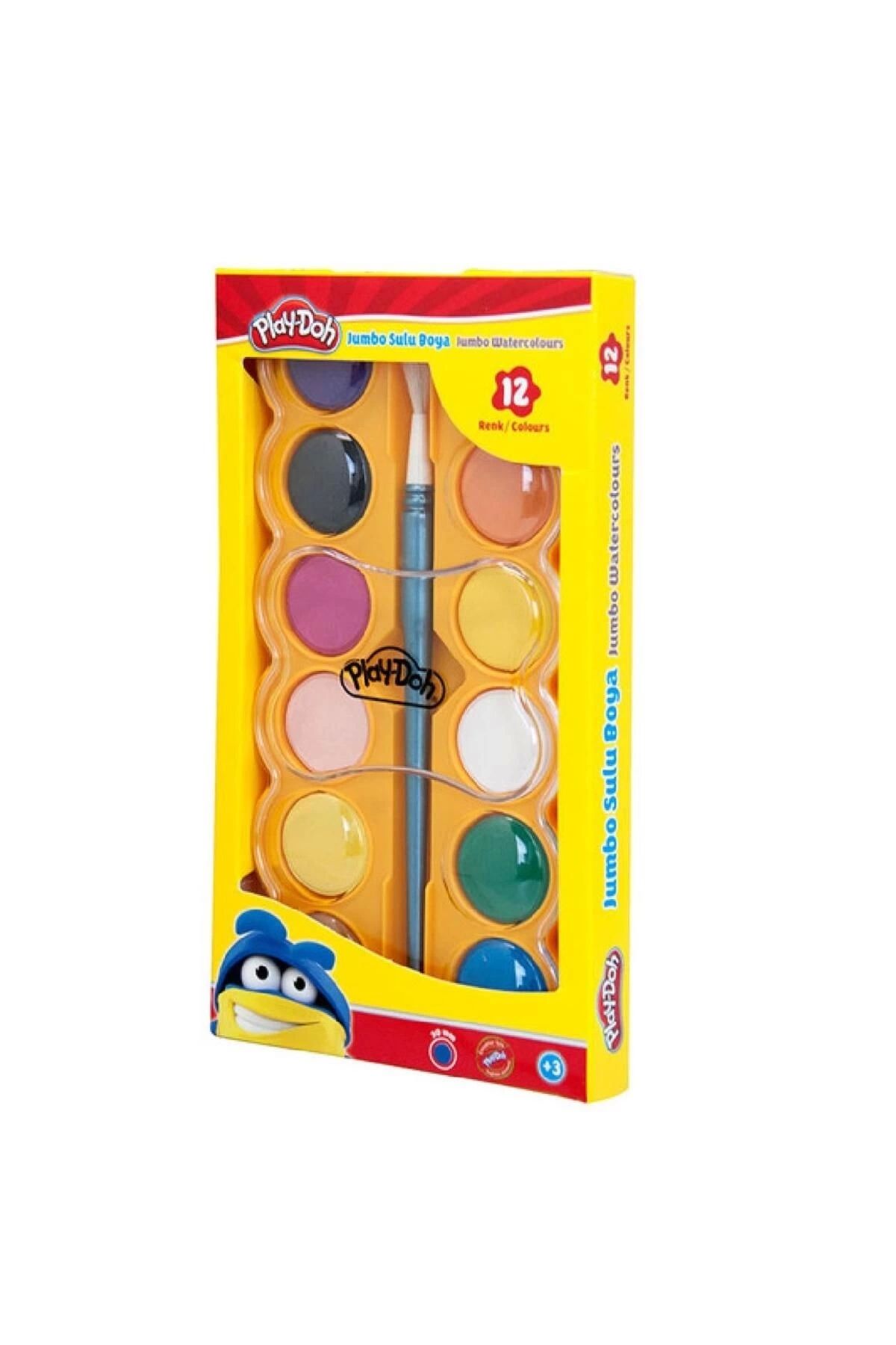 Play Doh Play-doh 12 Renk Sulu Boya Jumbo 40mm Su007